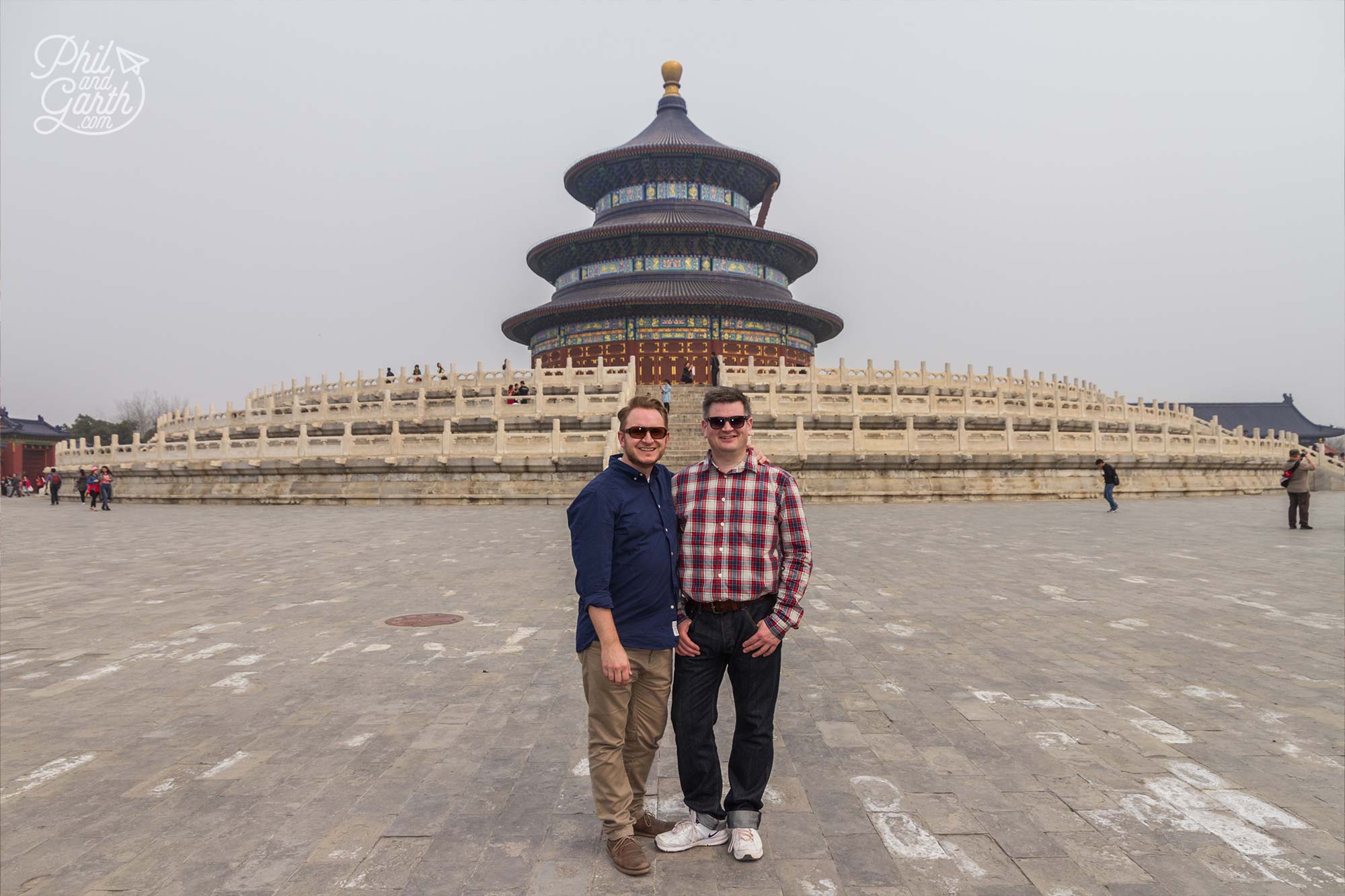 Garth & Phil at Beijing's Temple of Heaven