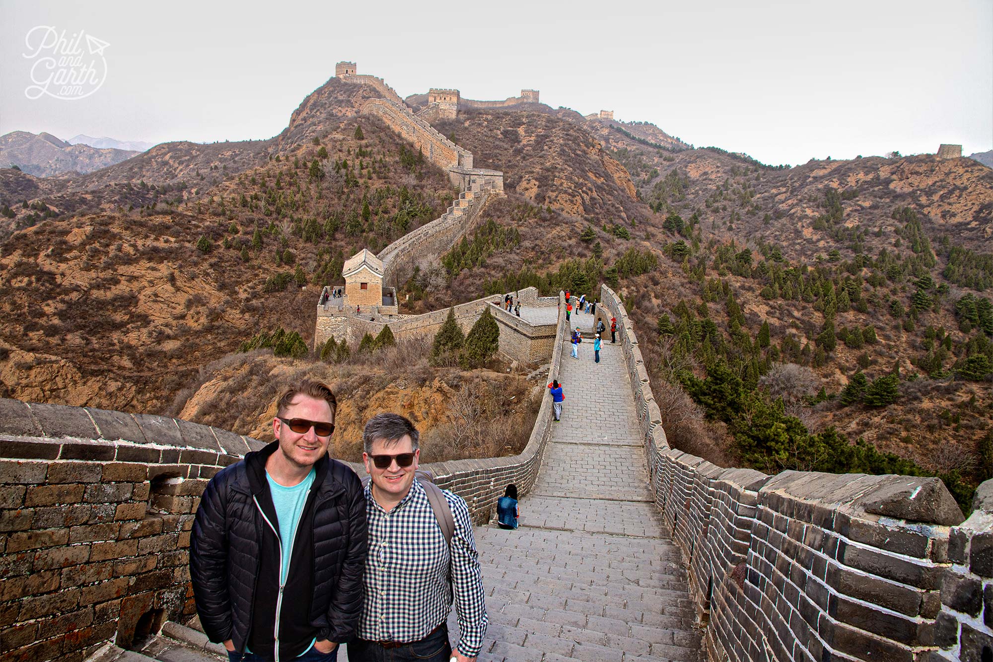 Garth & Phil on The Great Wall Of China Beijing Jinshanling