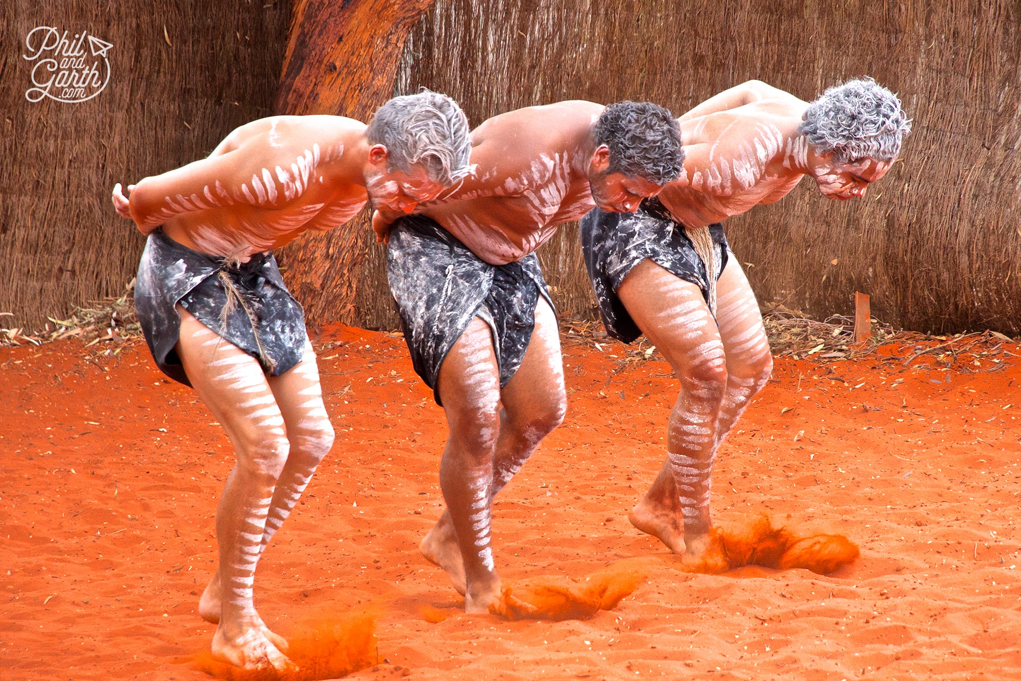 Indigenous 'Wakagetti' dance everyday at 4pm at the Town Square lawn of Ayers Rock Resort