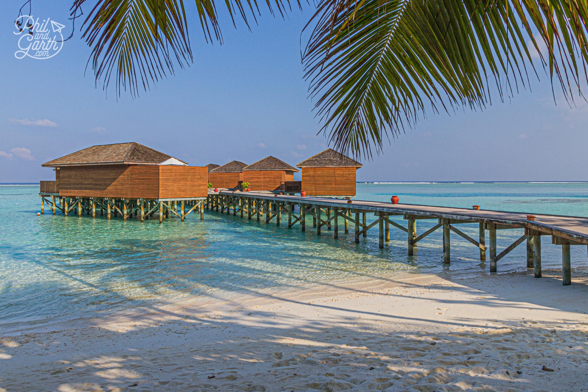 Meeru's top of the range accommodation - the over water Jacuzzi Water Villas