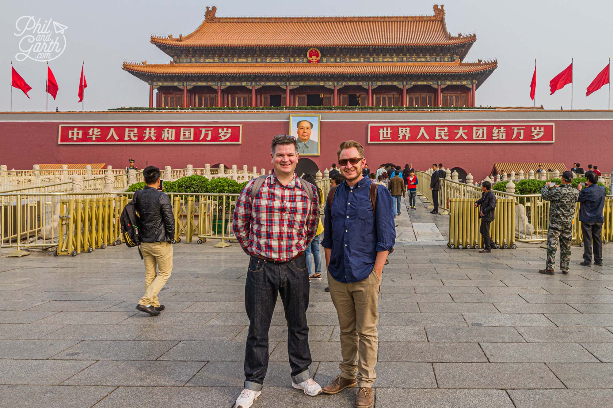 Phil & Garth at the Heavenly Peace Gate