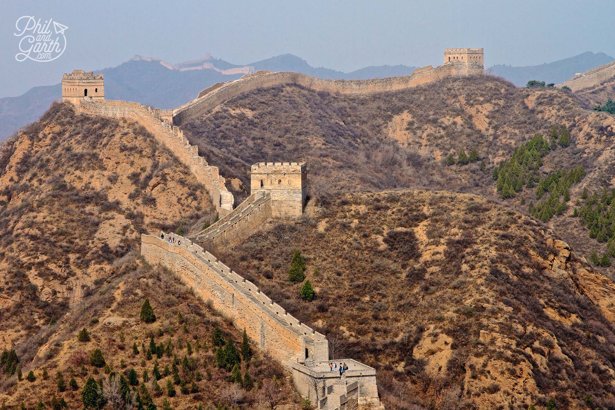 So many amazing views on our hike of the Great Wall of China