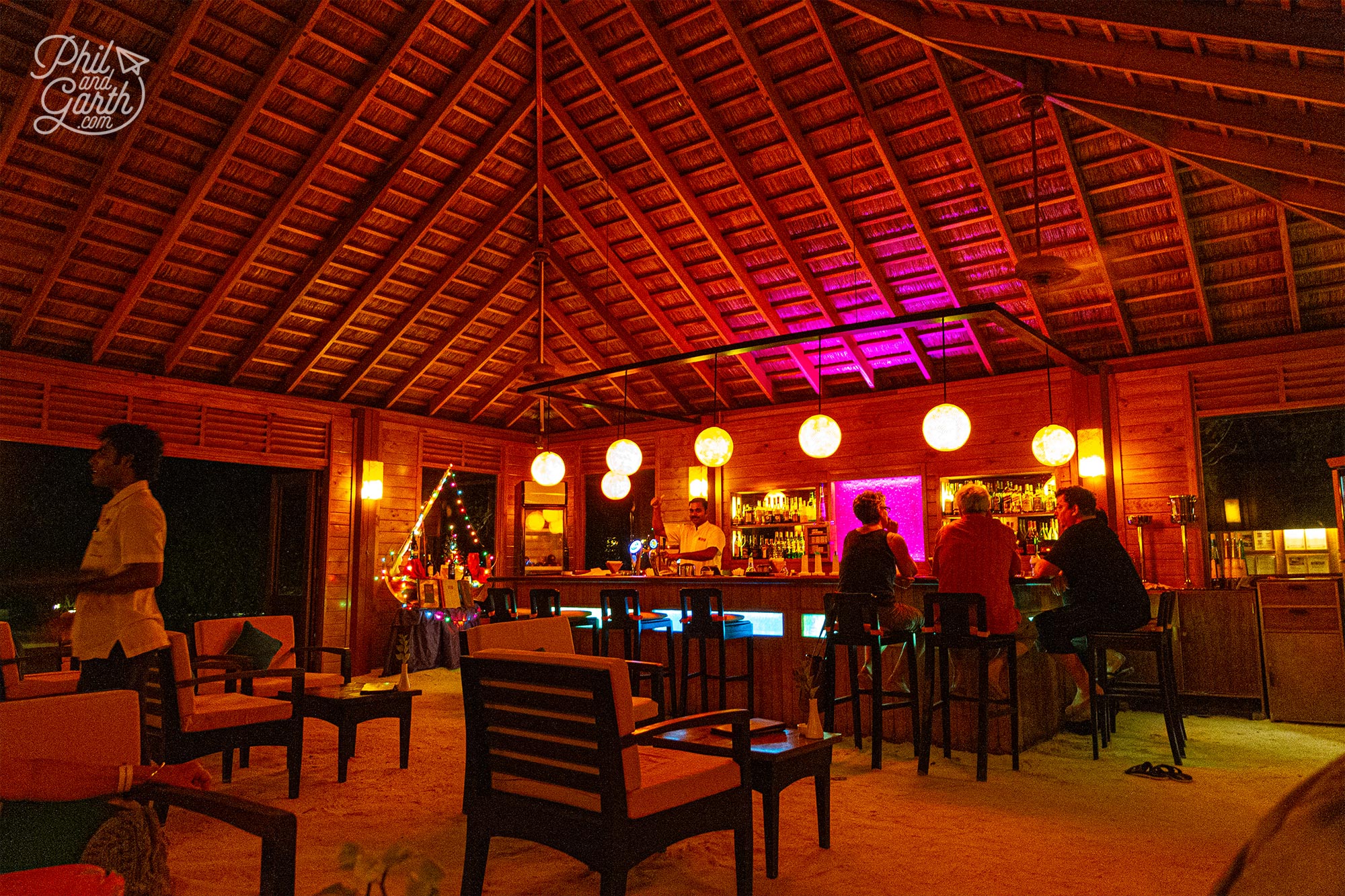 By night the cosy and intimate Pavilion Bar