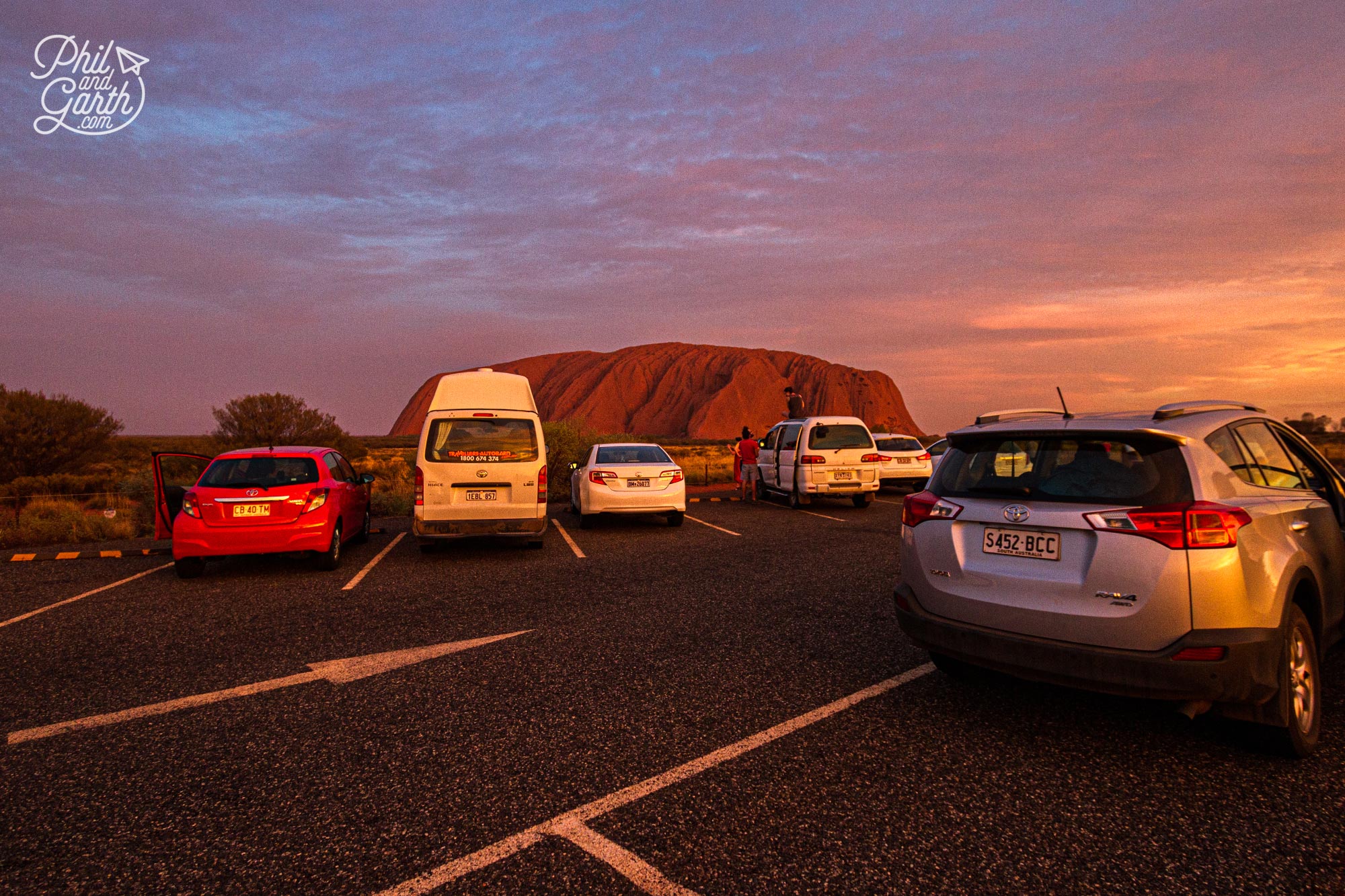 The sunset viewing car park