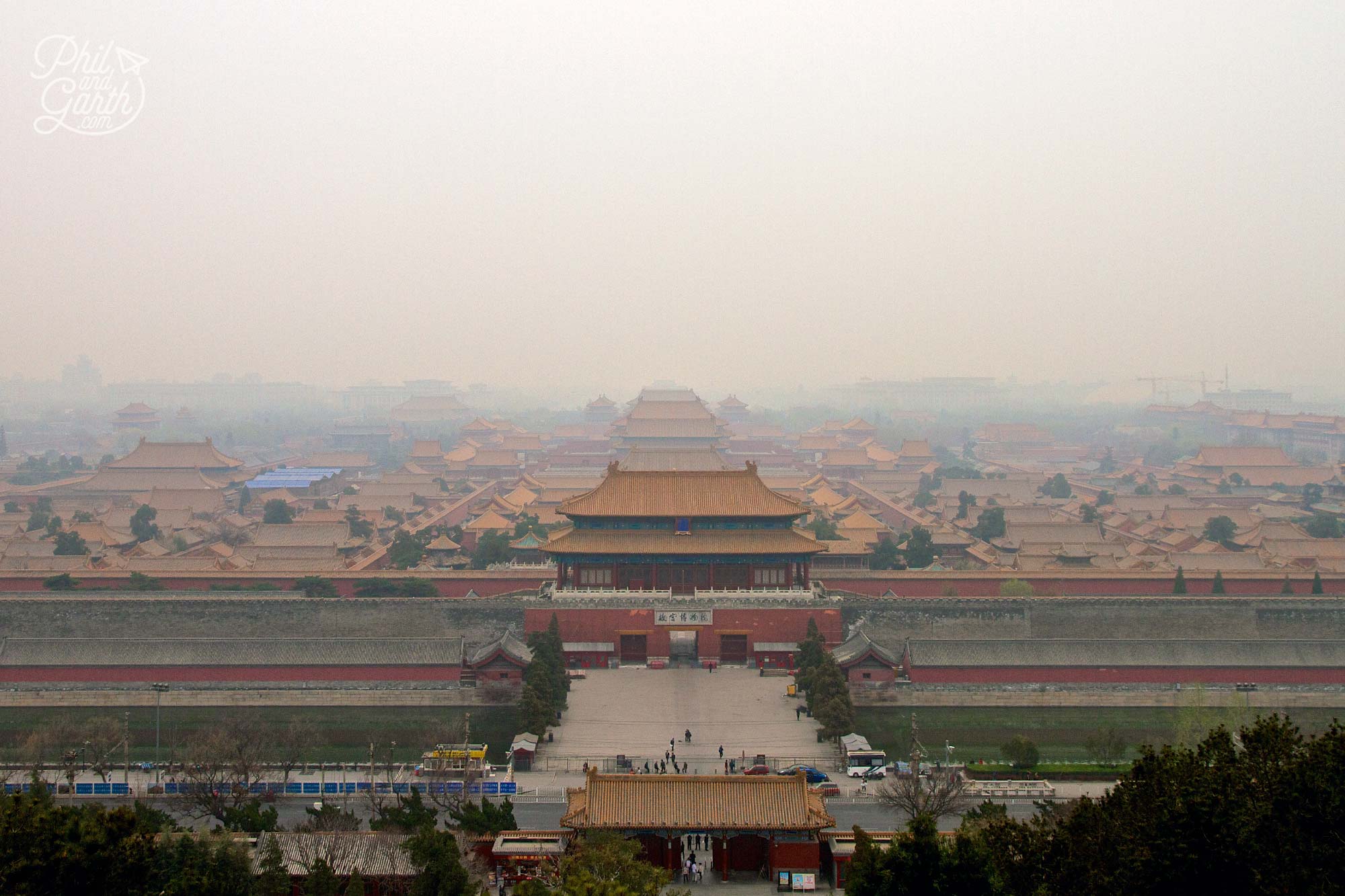 View of The Forbidden City from the top of Jingshan Park