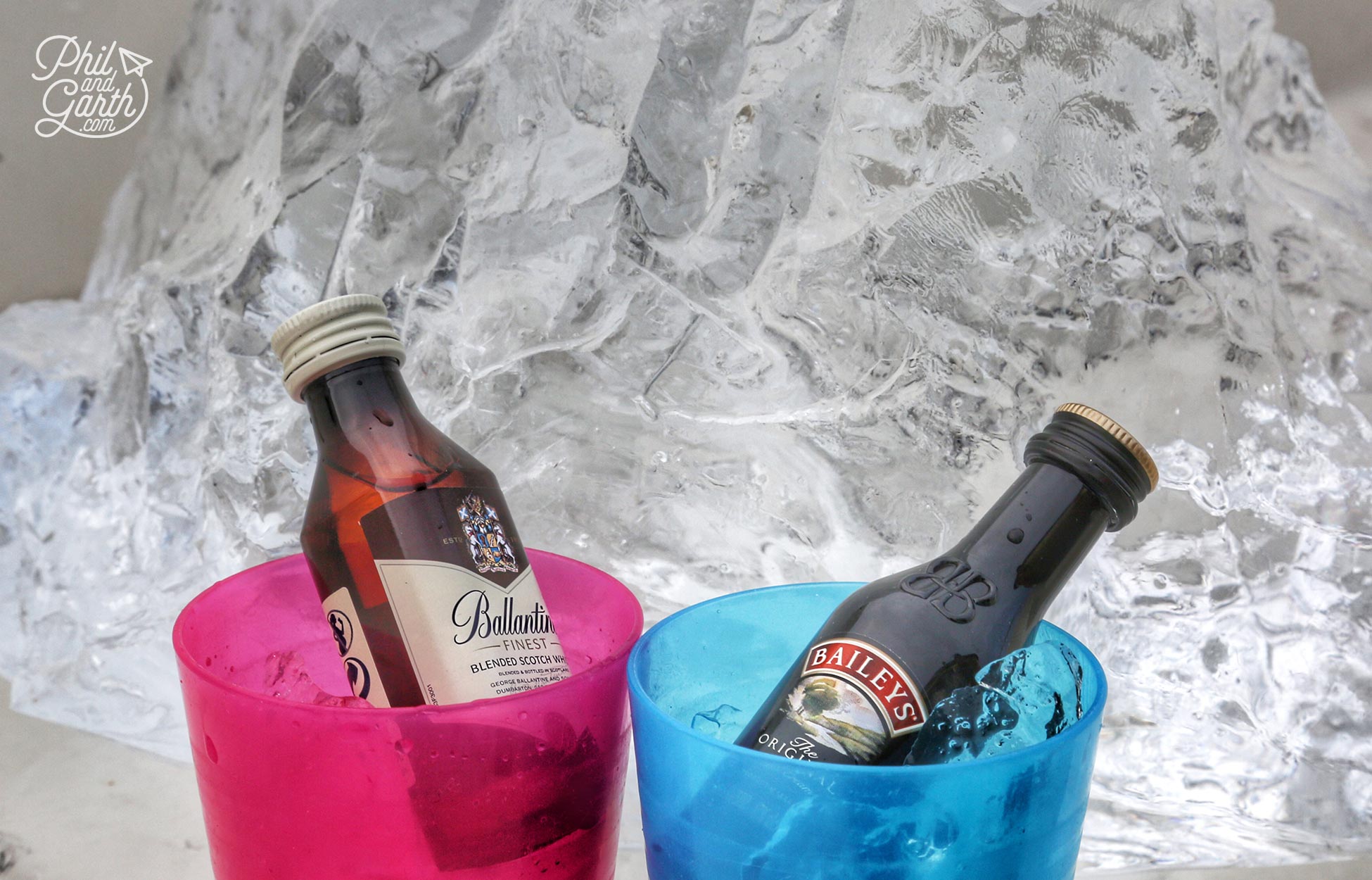 The only way to enjoy a Whisky and Baileys is with clear pure ice chipped off the icebergs - magical!