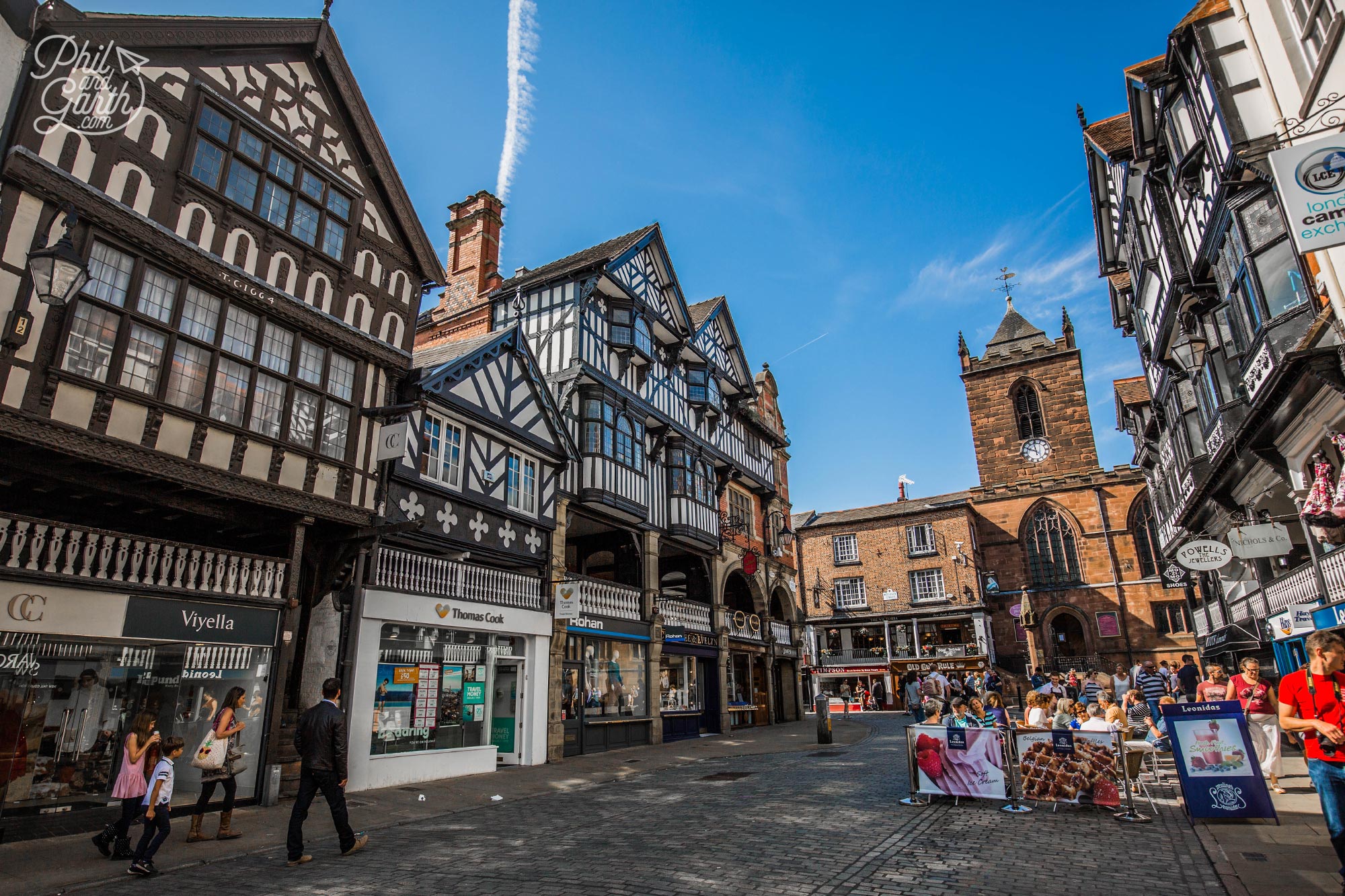 Chester's Rows - two tiered shopping arcades