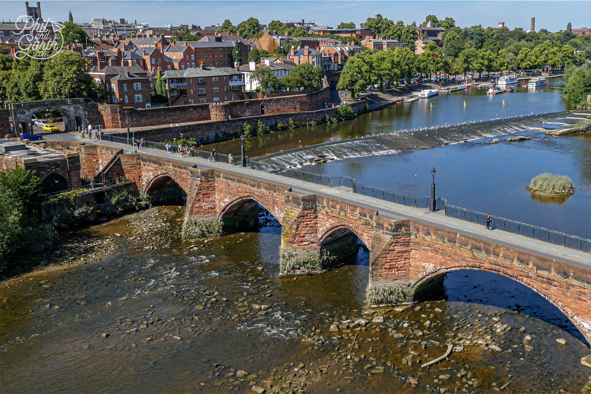 One of Chester's landmarks - The Old Dee Bridge