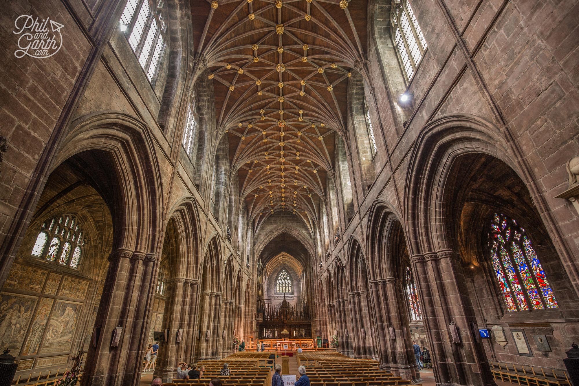 The magnificent interior of Chester Cathedral