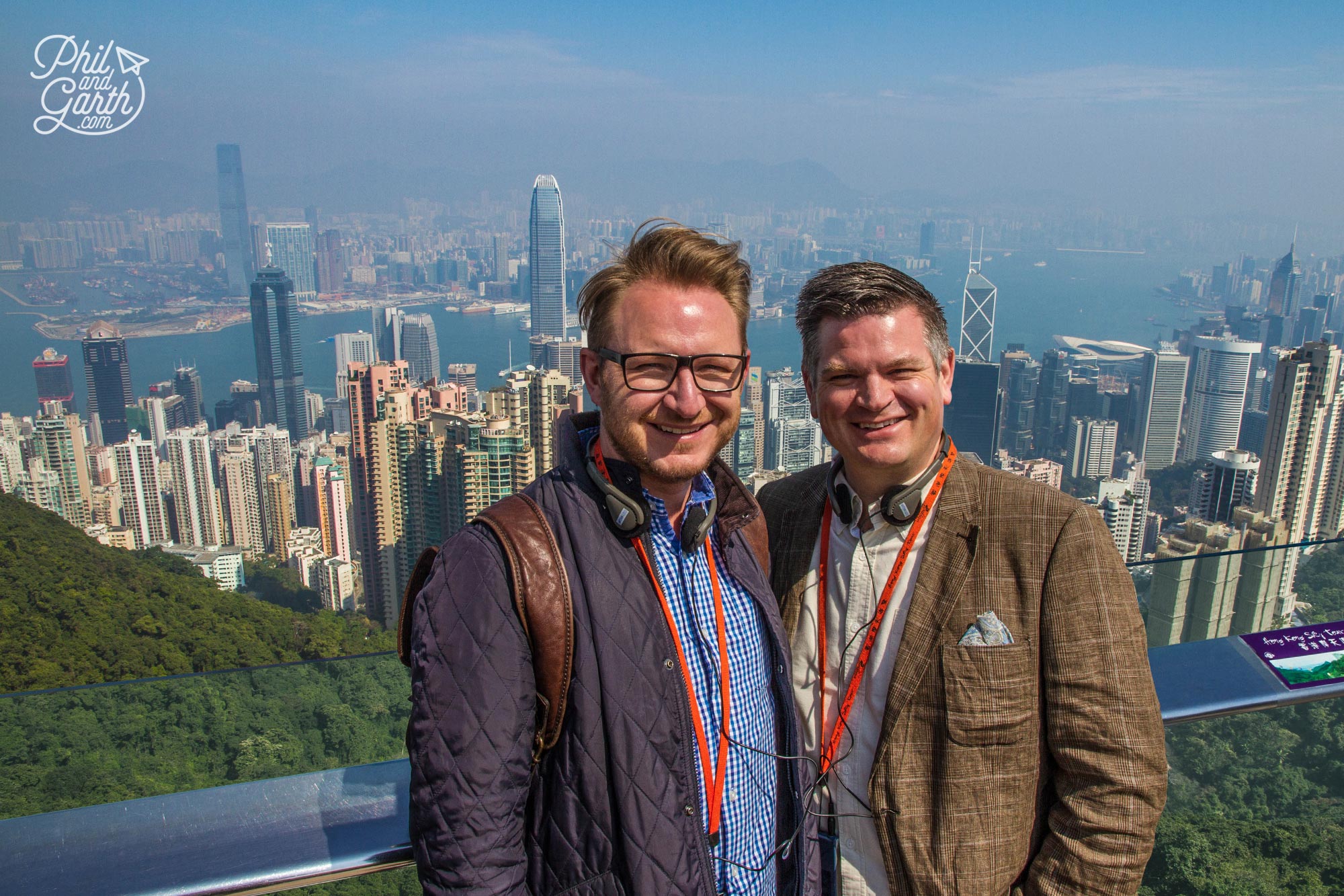 Garth and Phil at Victoria Peak