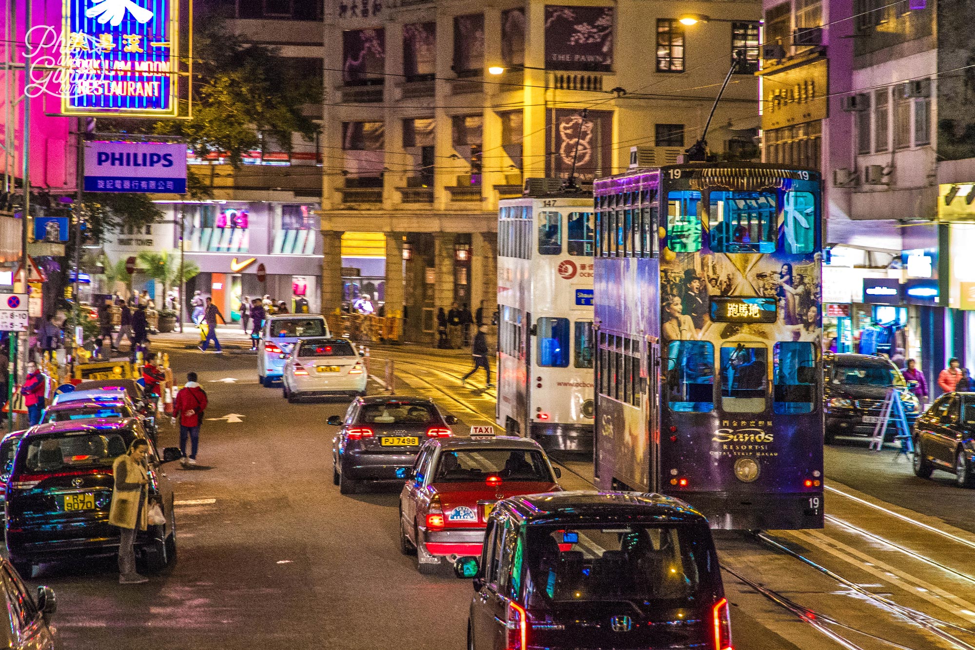 Hong Kong’s iconic tall trams, just like the ones in the Harry Potter movies