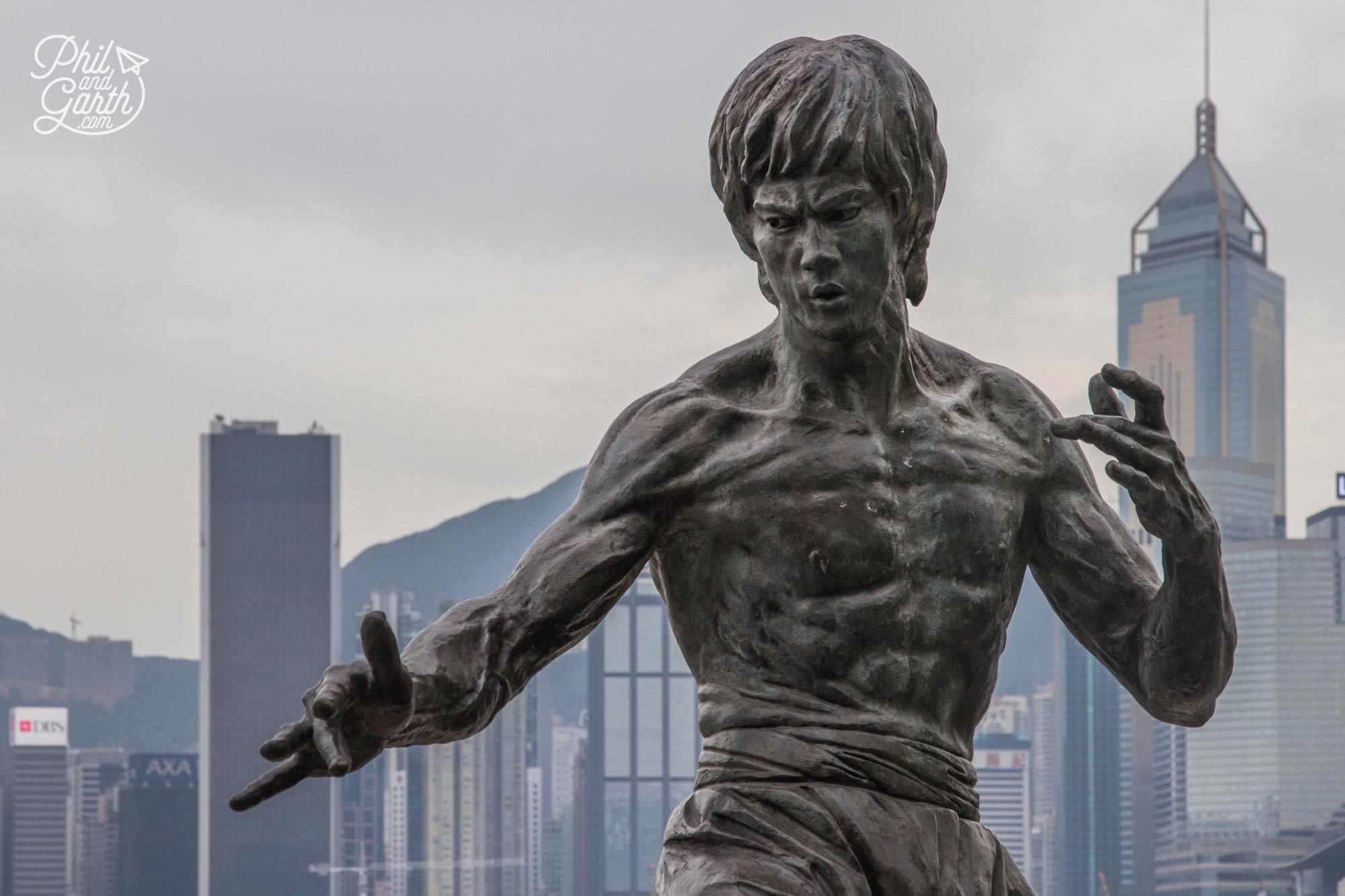 The Bruce Lee statue on The Avenue Of The Stars