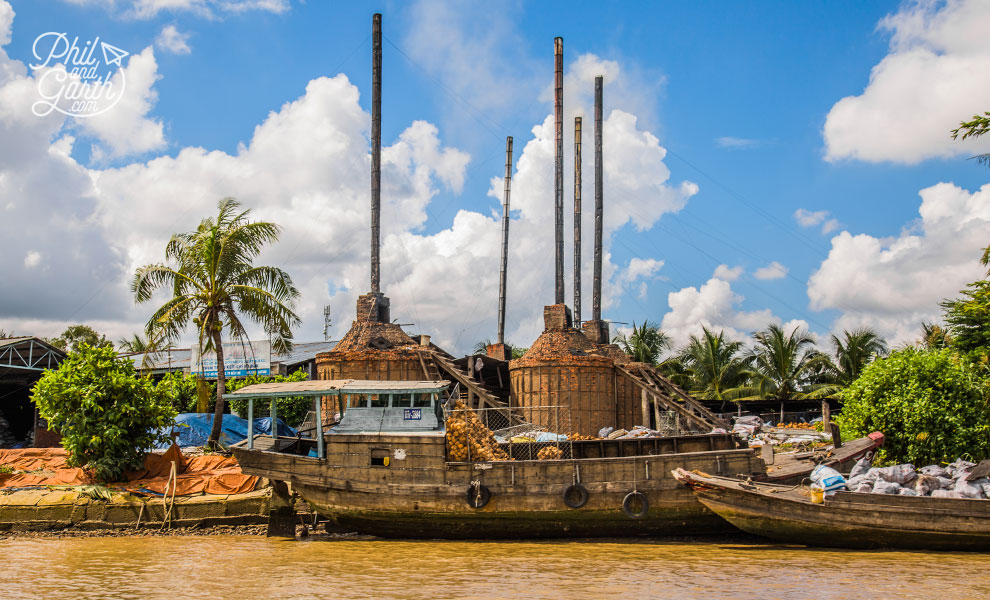 Brick factory on the Mekong