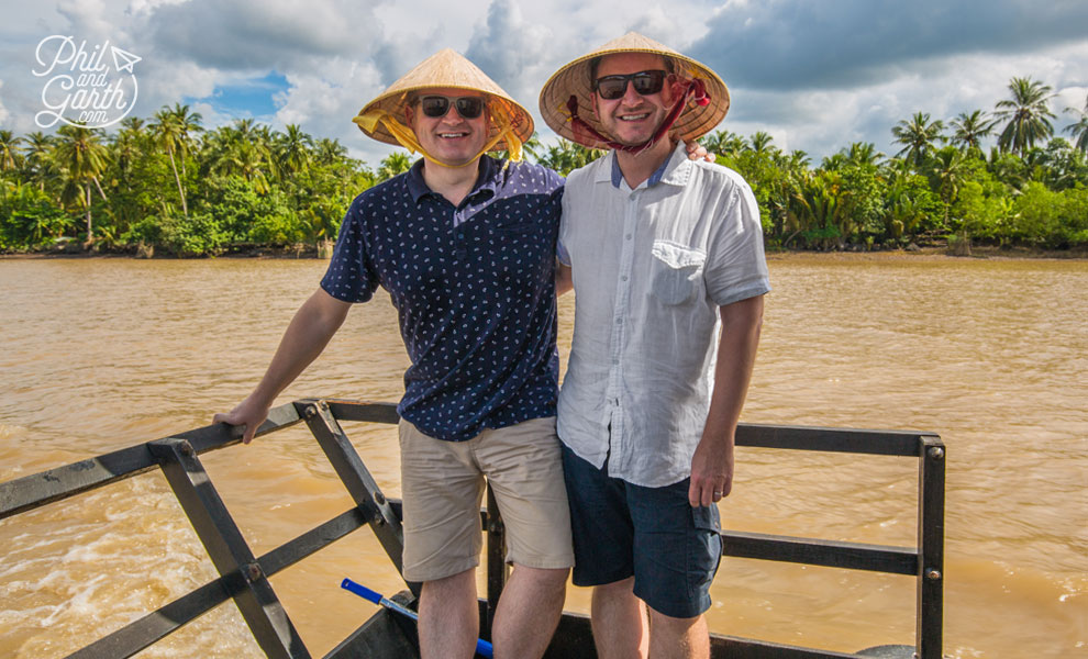 Phil and Garth on the Mekong Delta