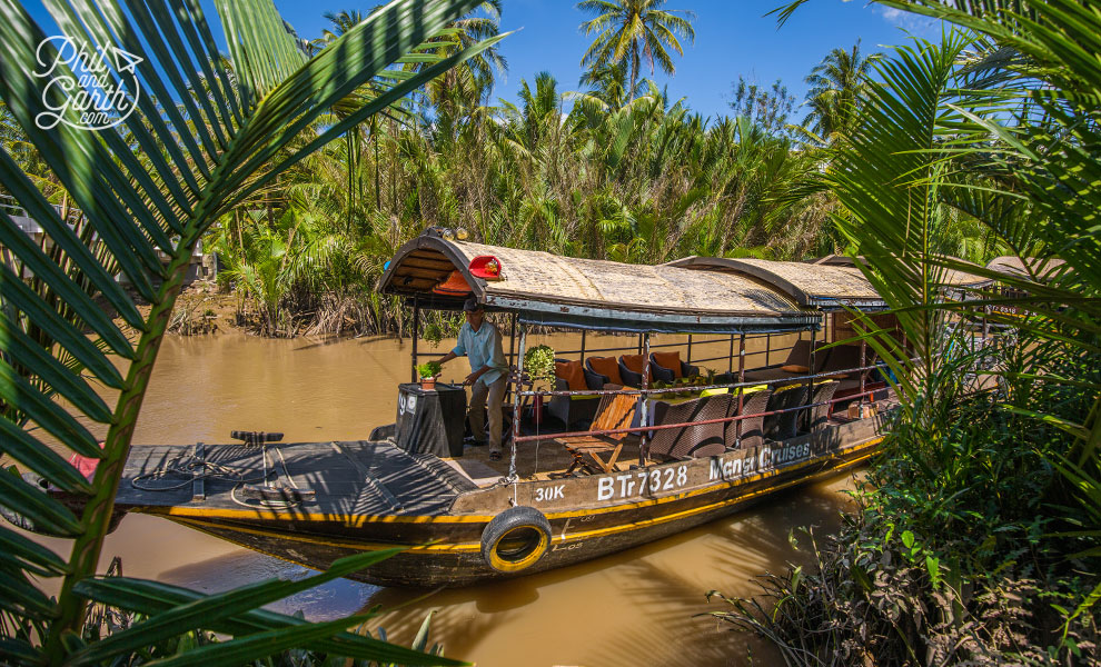 Our luxurious Mekong Delta River cruise boat