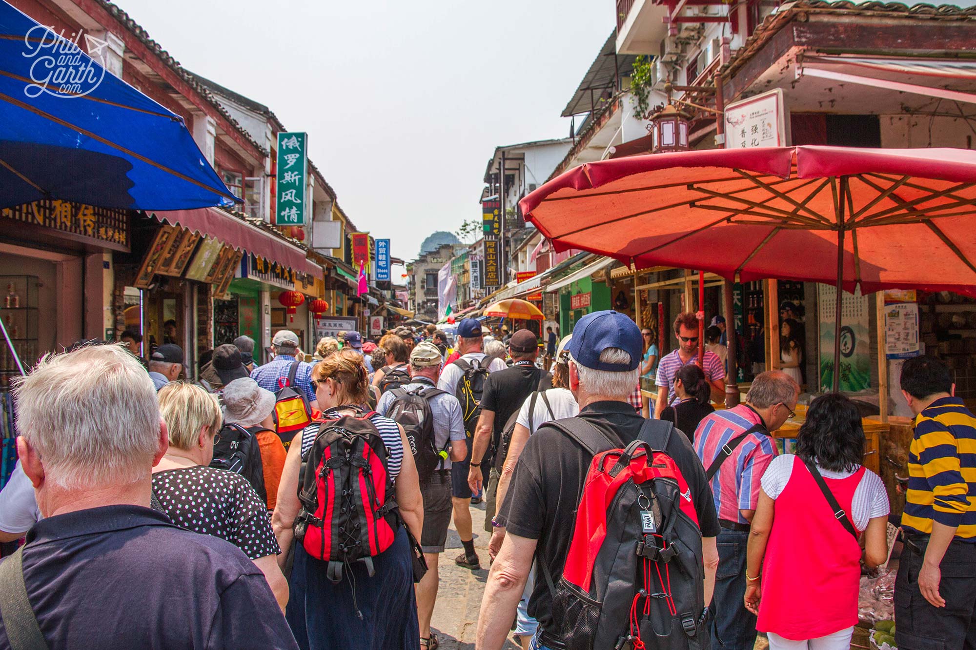 Yangshou's West Street is tourist central