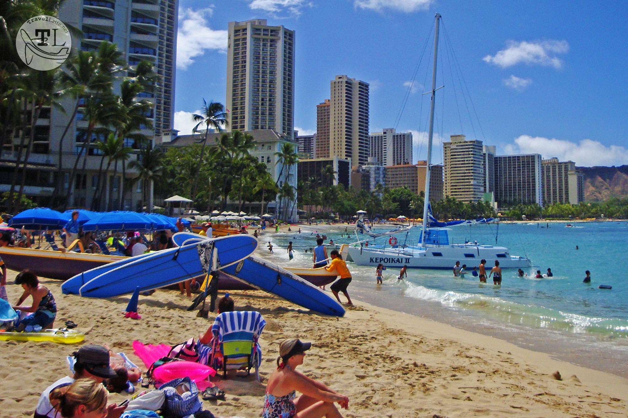 The Best Places To Travel By Month - February for sunbathing to surfing, Waikiki Beach is the epitome of fun in the sun!