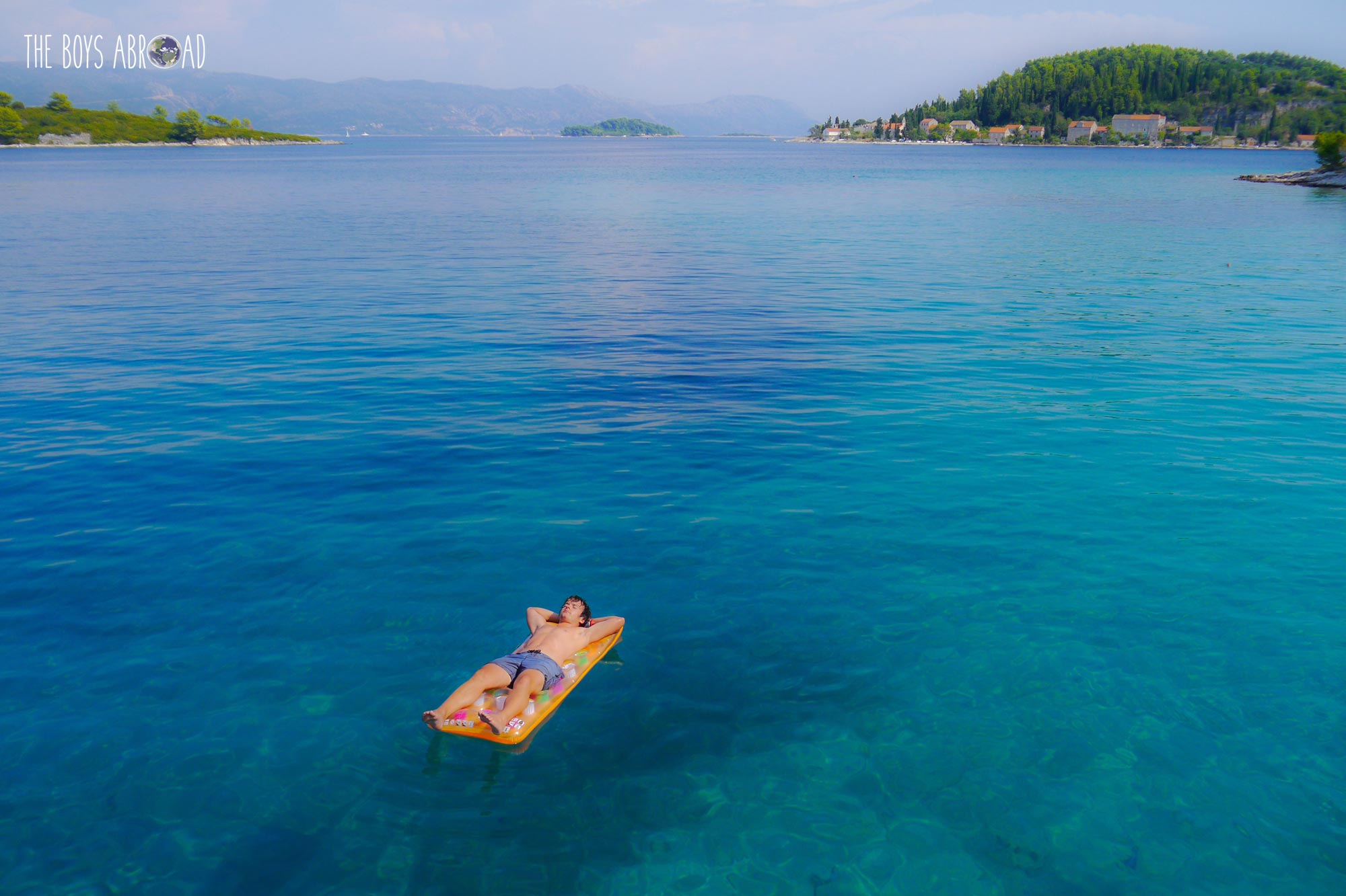 Perfect azure waters of the Mediterranean in Croatia