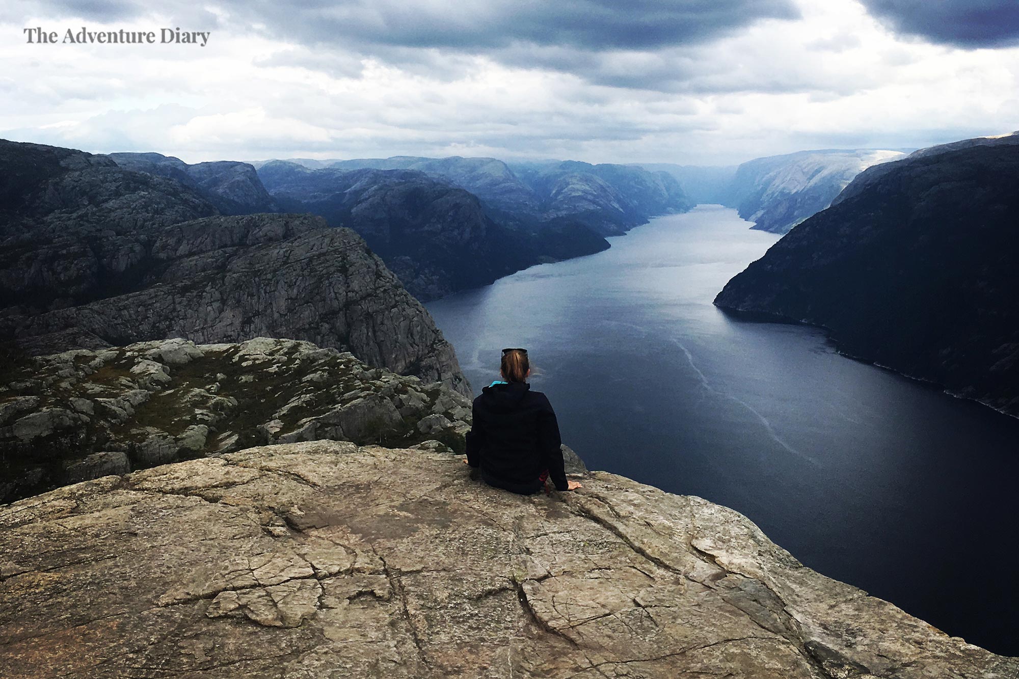 The view from Priekestolen rock, Norway