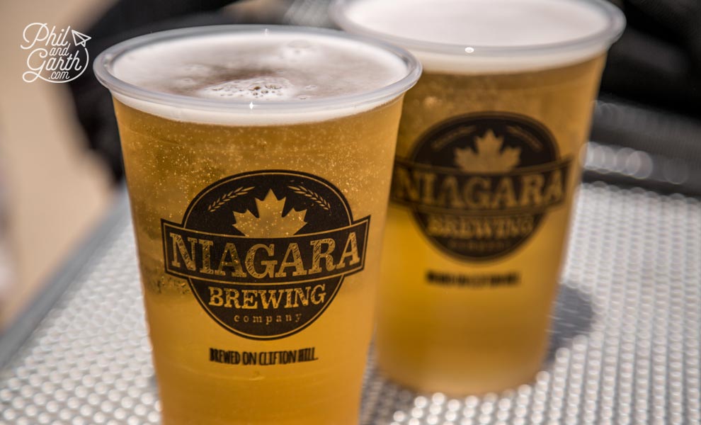 Ice cold beer from the Niagara Brewing company