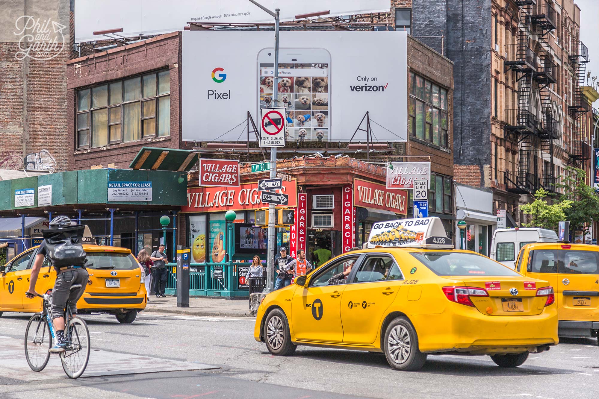 Crossroads of Christopher Street and 7th Avenue