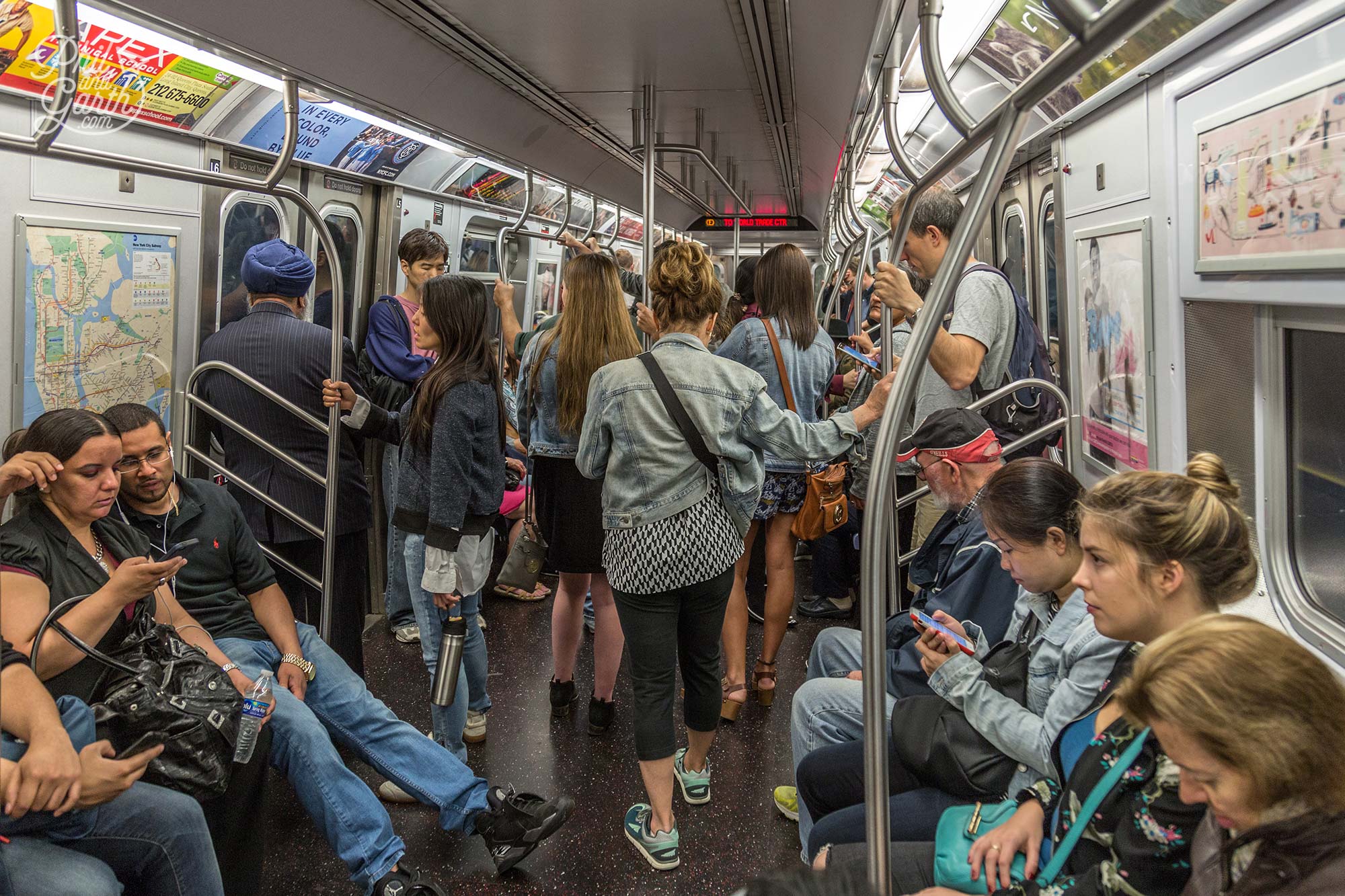 Getting around New York city by subway trains