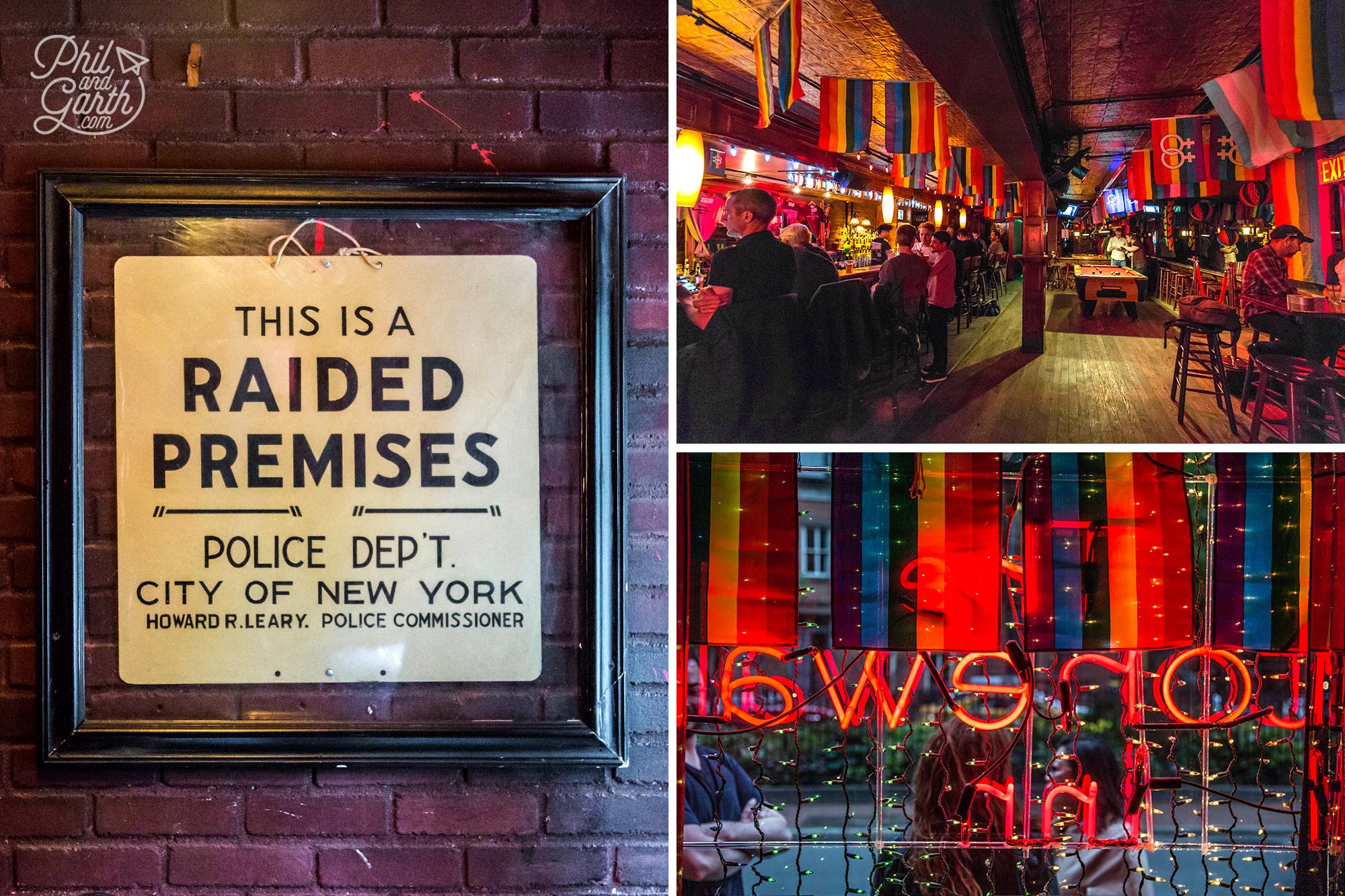 Inside the historic Stonewall Inn, New York City