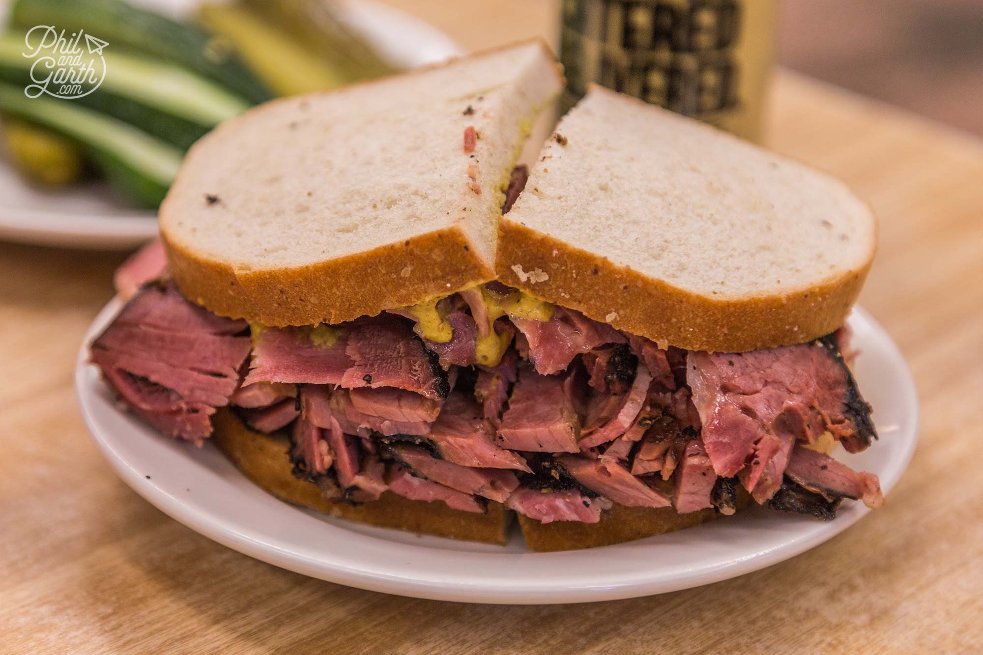 Katz's Deli incredible Pastrami on Rye sandwich