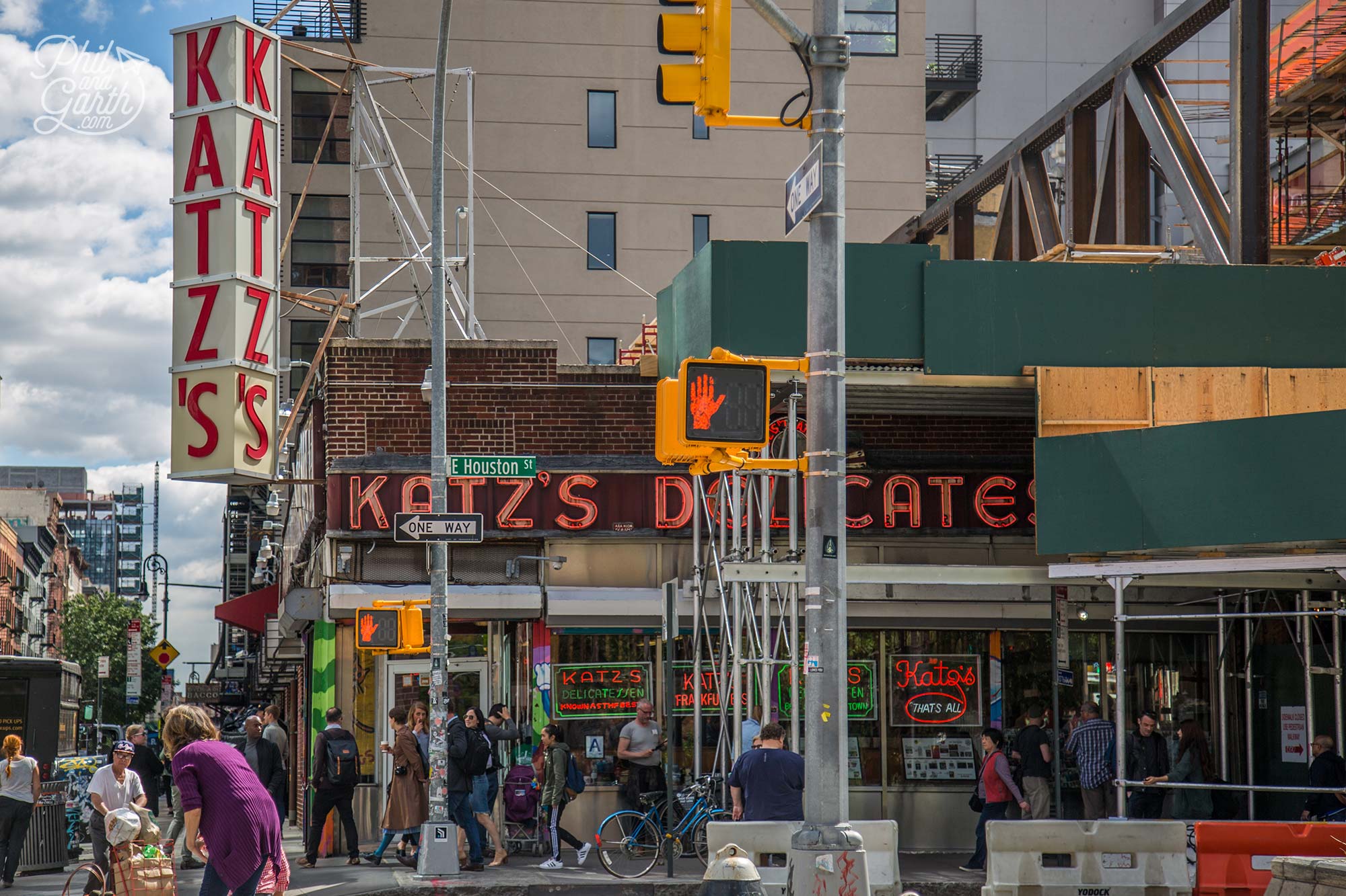 Katz's Delicatessen located in the Lower East Side since 1888