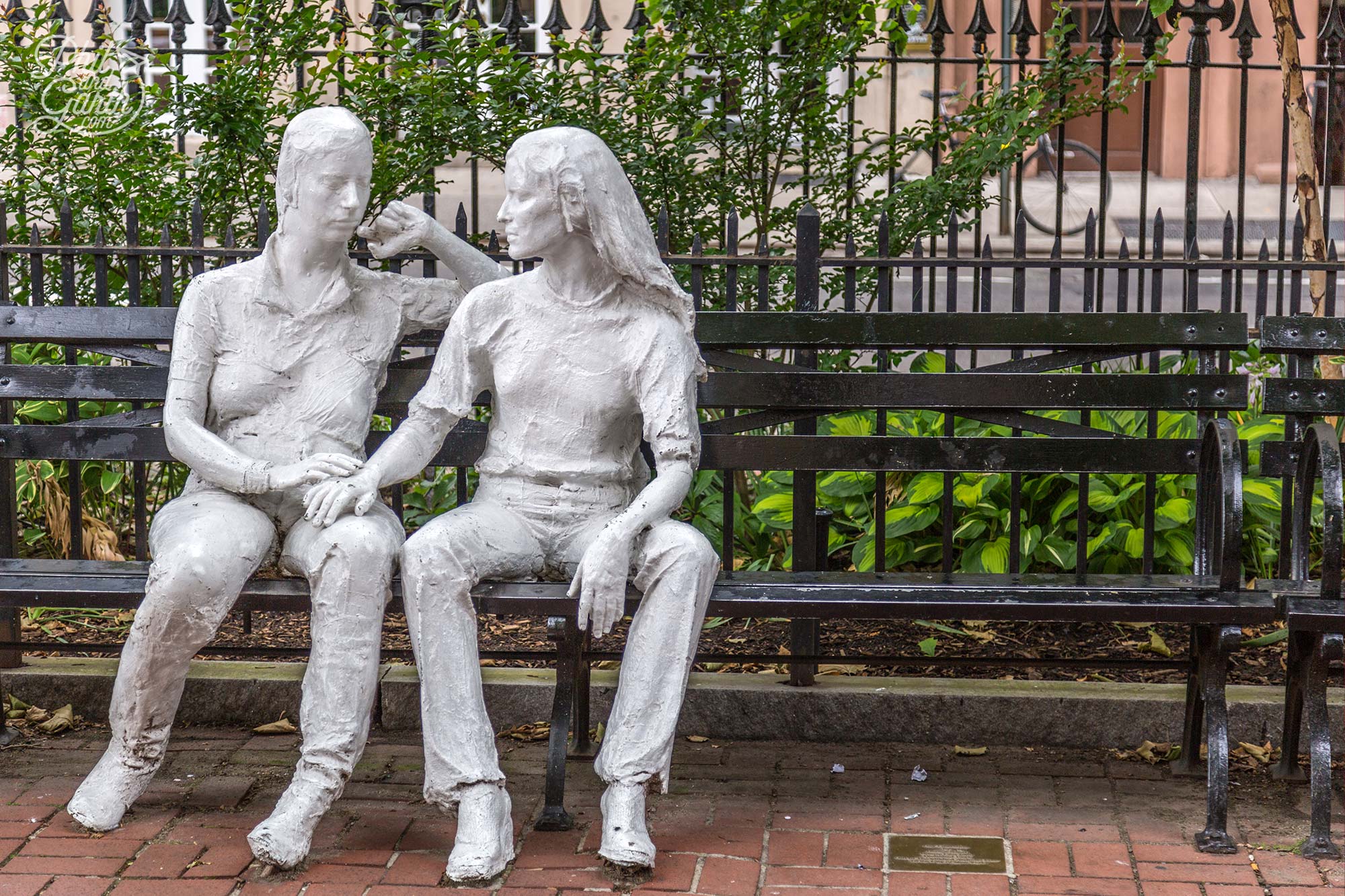 Opposite Stonewall - Christopher Street Park statues honour gay rights