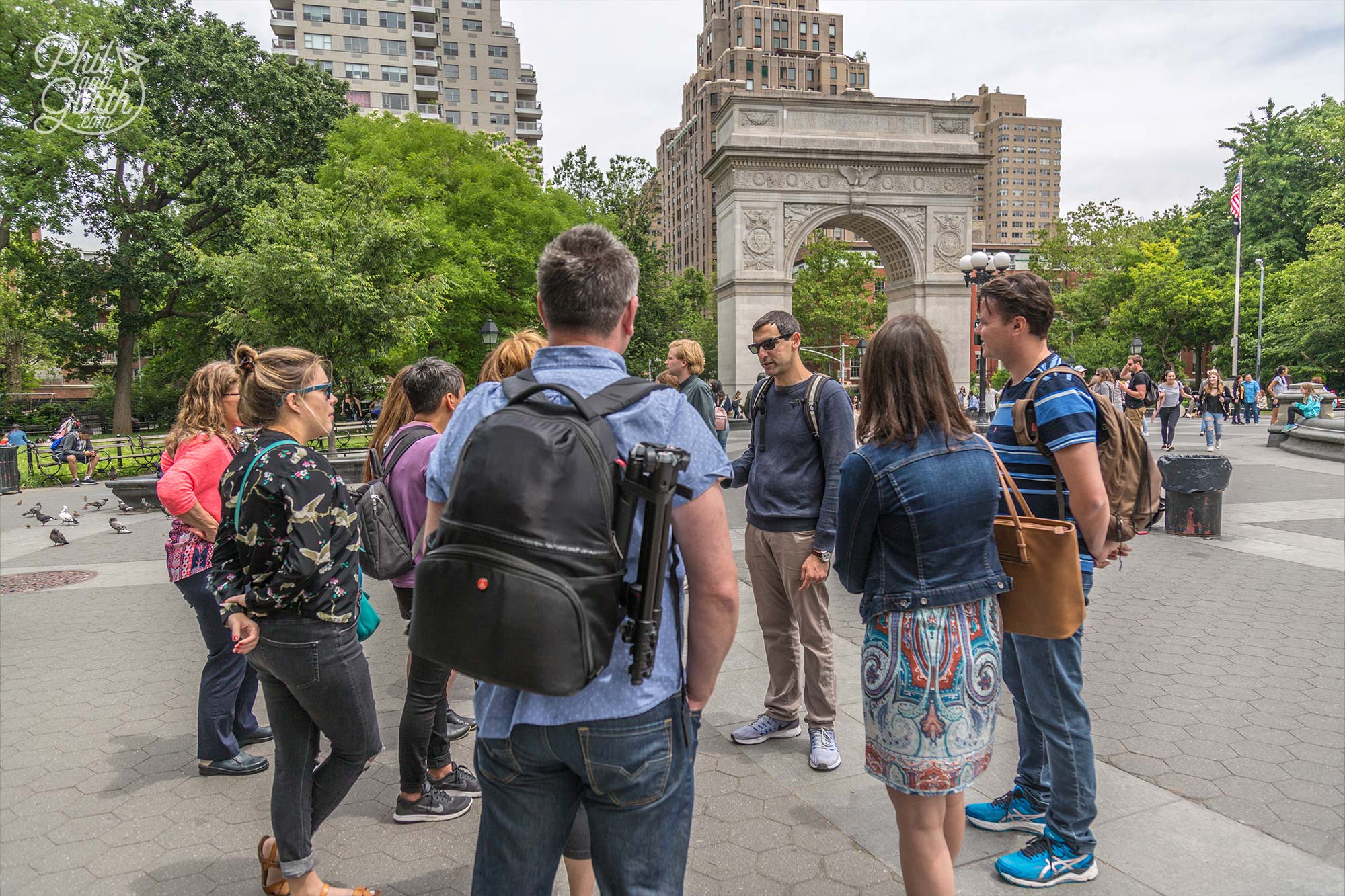 Our guide Dan at Washington Square Park