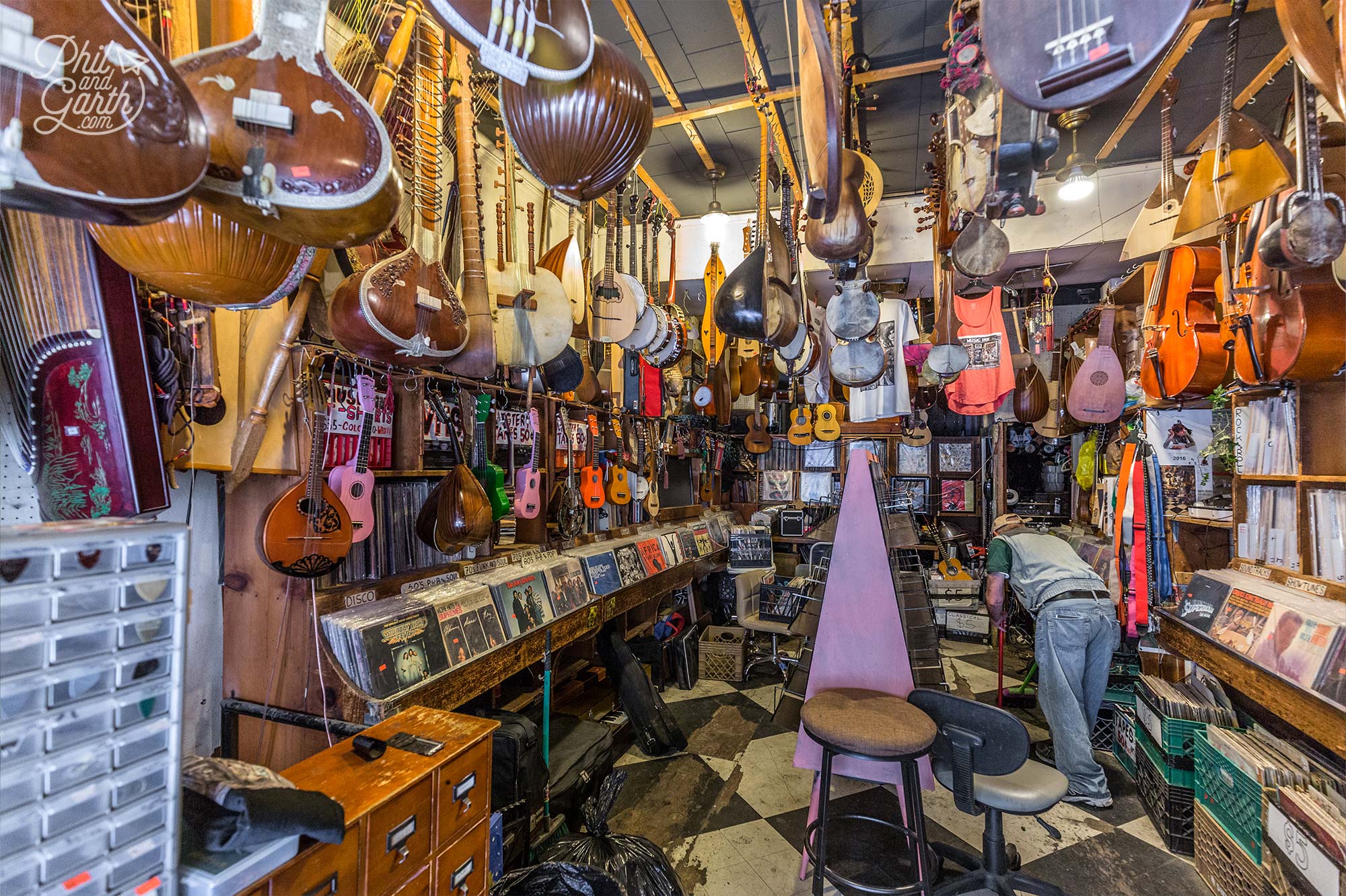 Plenty of independent shops in Greenwich Village like Music Inn