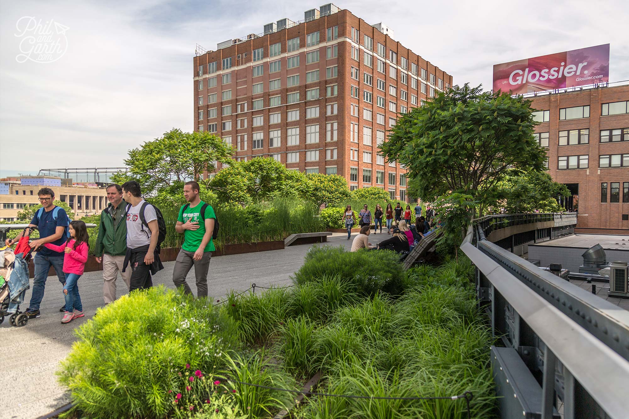The High Line is an old railway line converted into fabulous gardens. It's 1.45 miles long