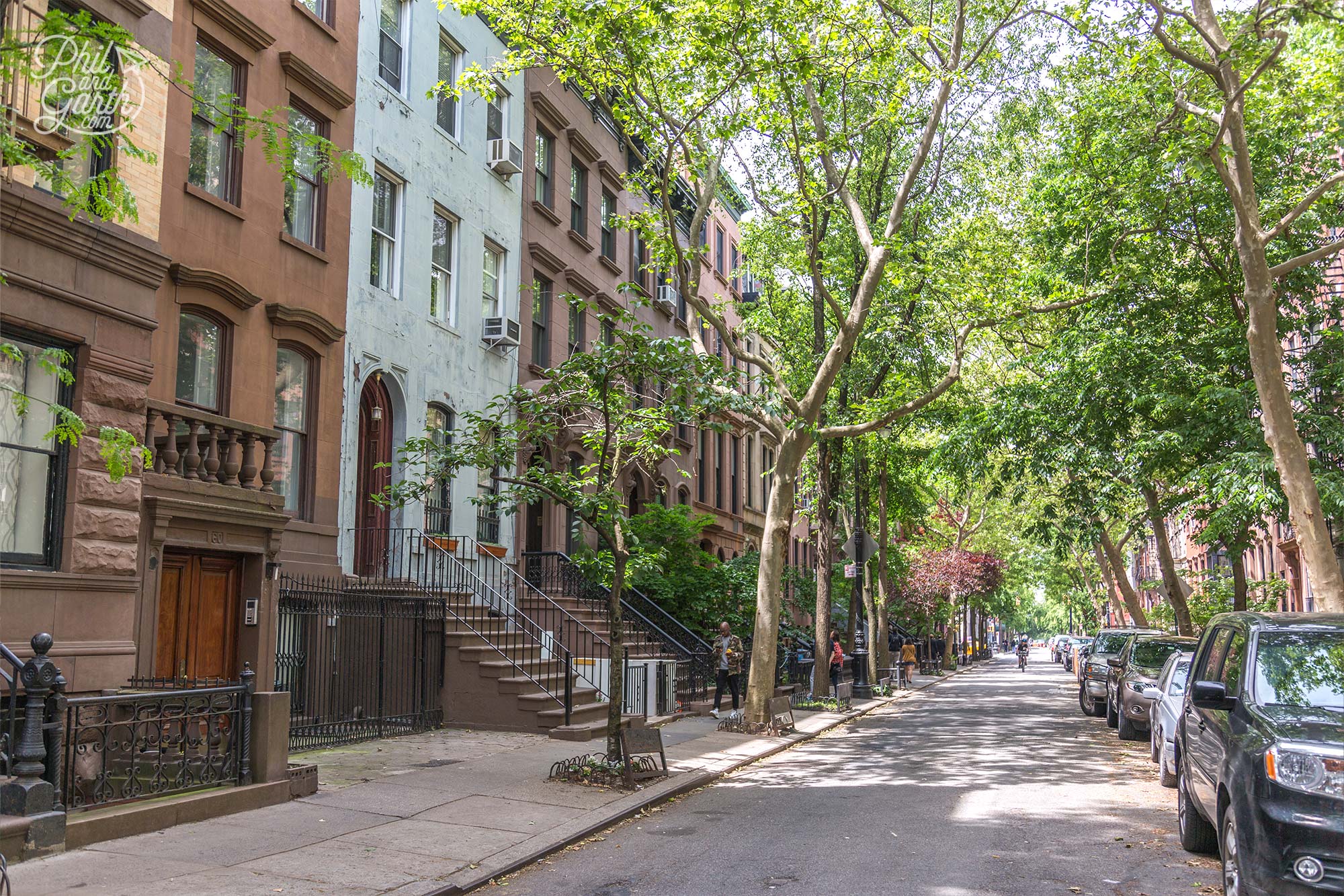 The delightful Brownstone houses of Greenwich Village