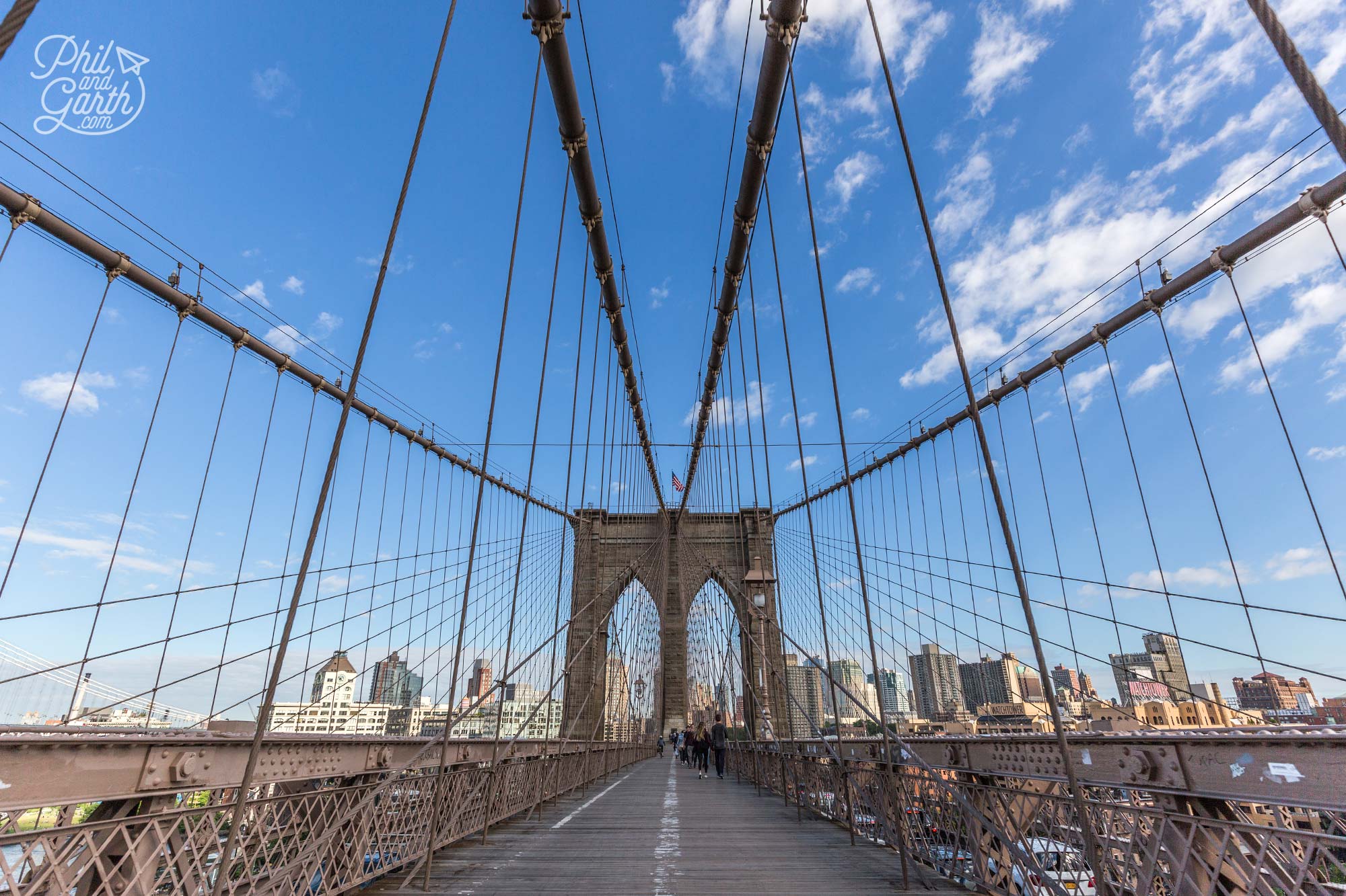 View from the bridge towards Brooklyn