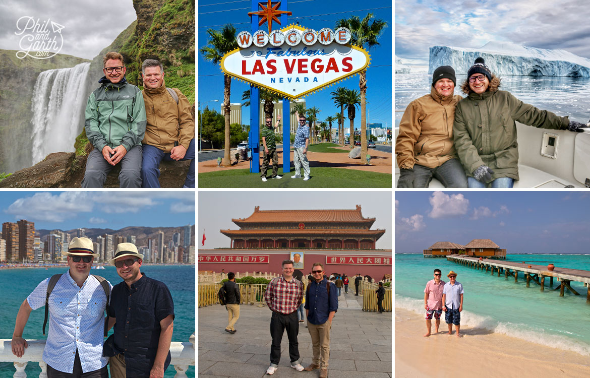 Phil and Garth travel bloggers
