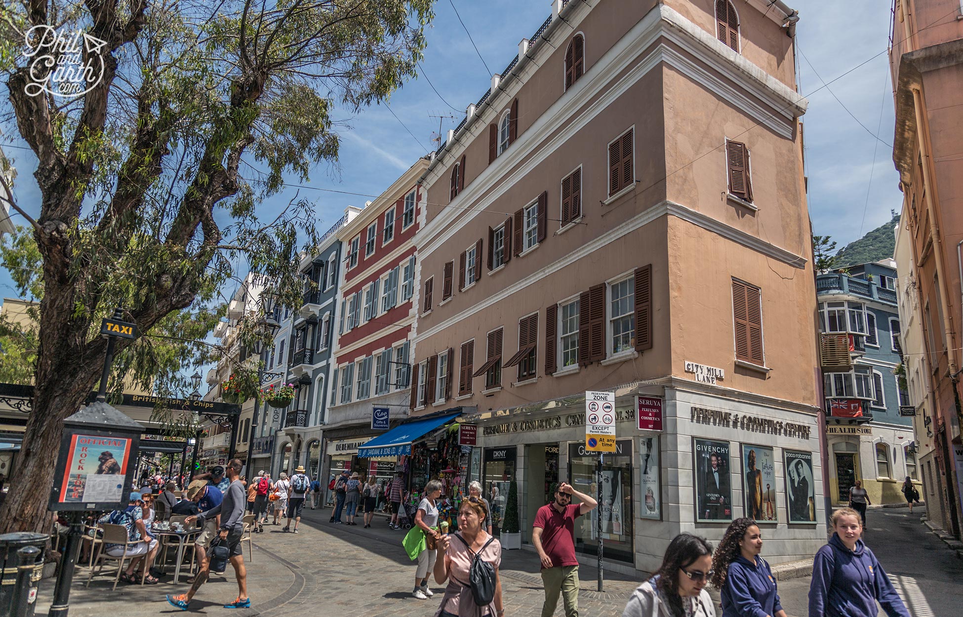 Bustling Main Street Gibraltar