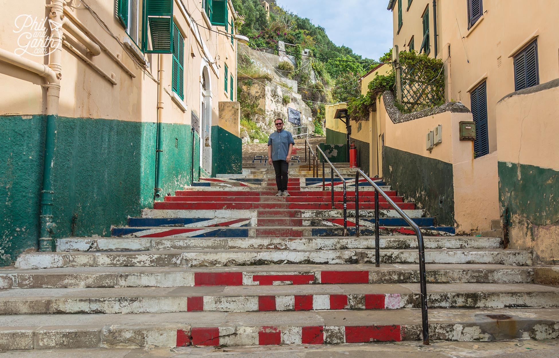 Garth on the steps of Devils Steps