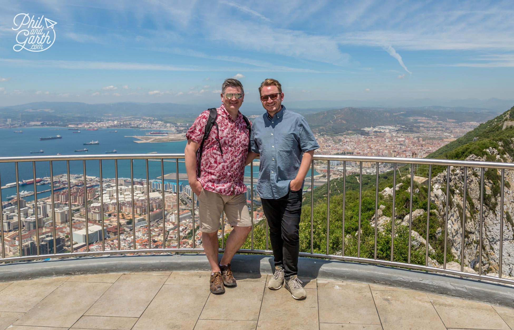 Phil and Garth top of the rock