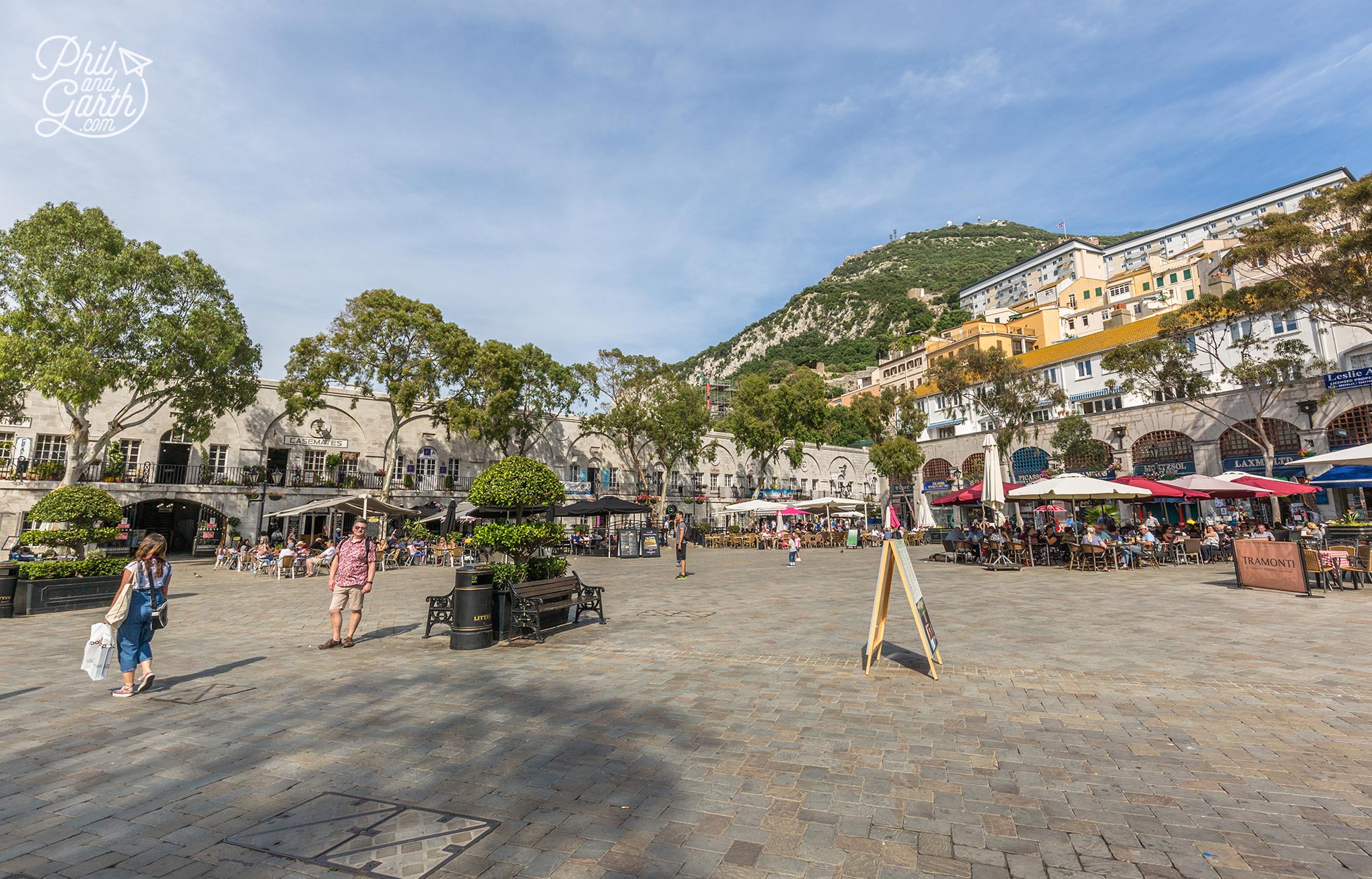 The cafe culture of Casemates Square