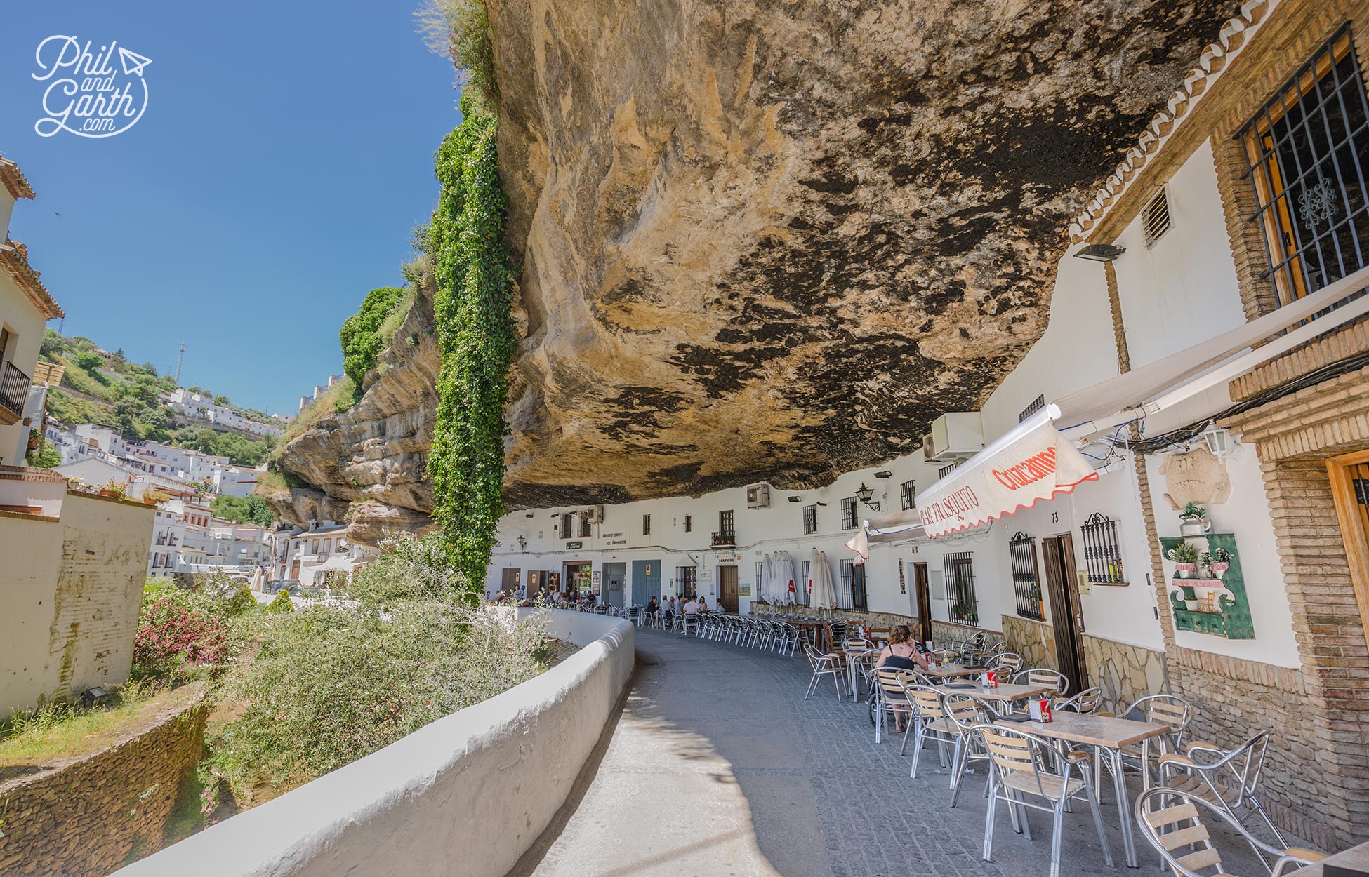 Our dramatic setting for lunch