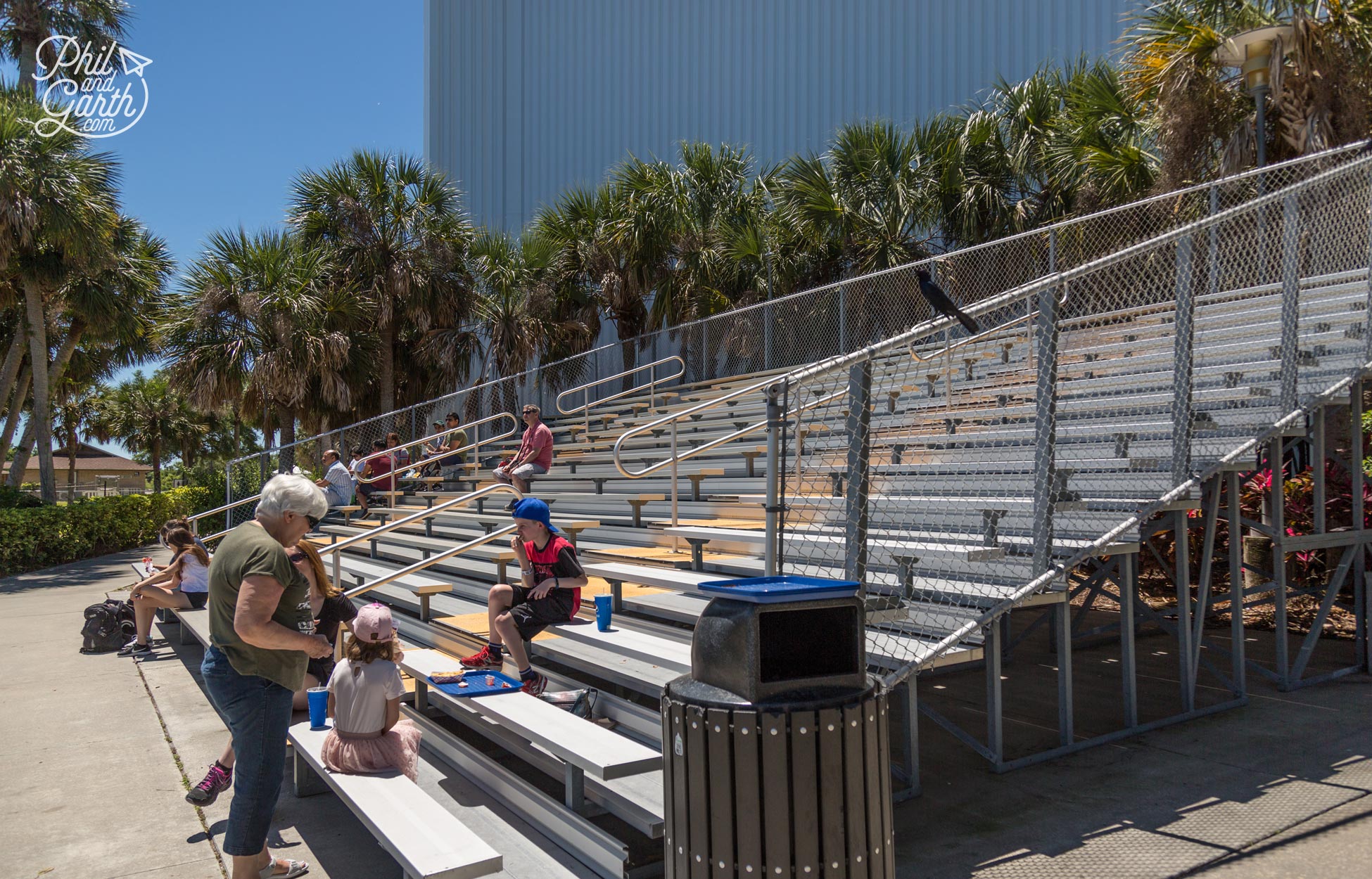 One of the viewing platforms for rocket launches