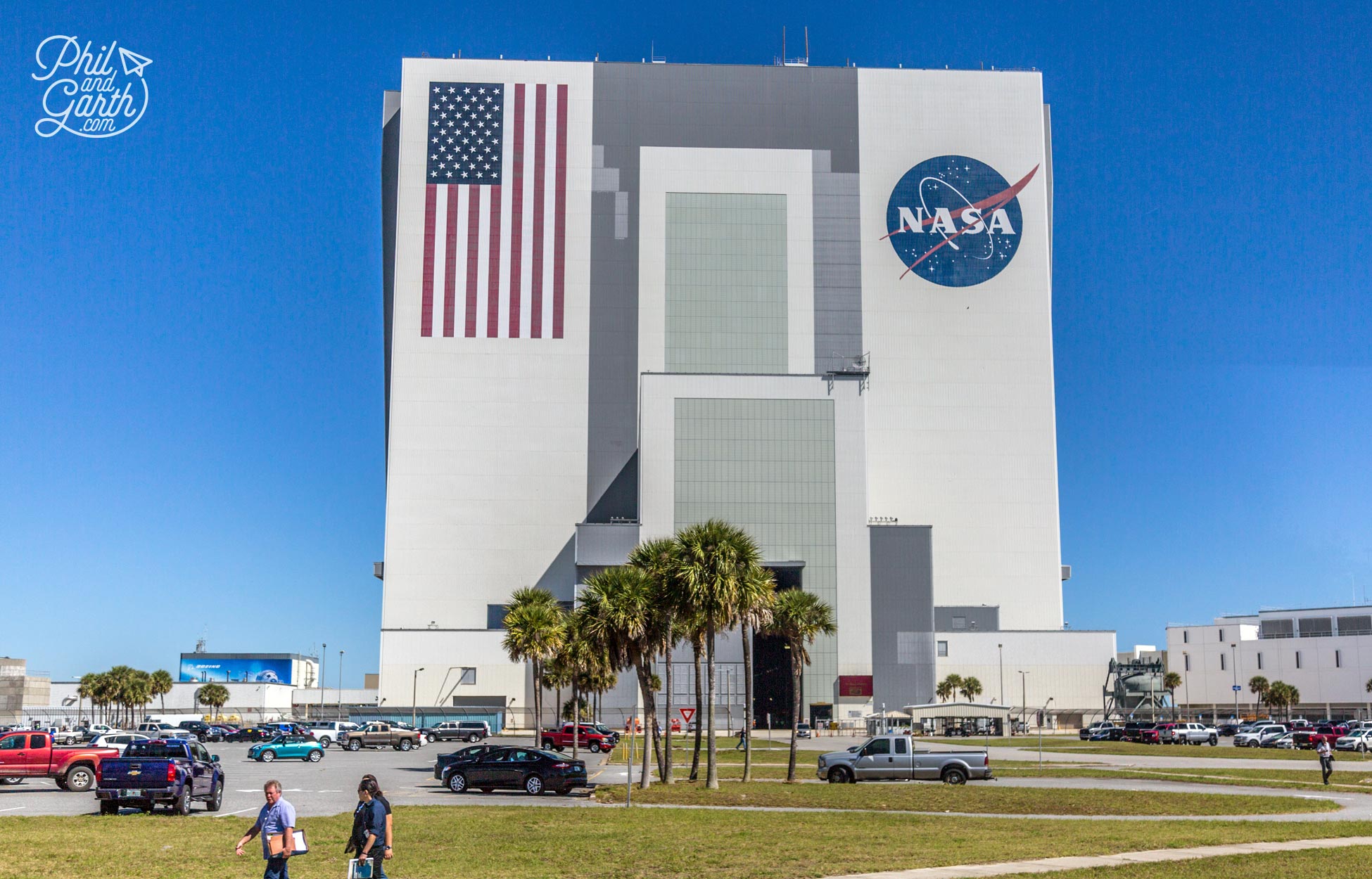 NASA's enormous Vehicle Assembly Building. It has the world's biggest doors!