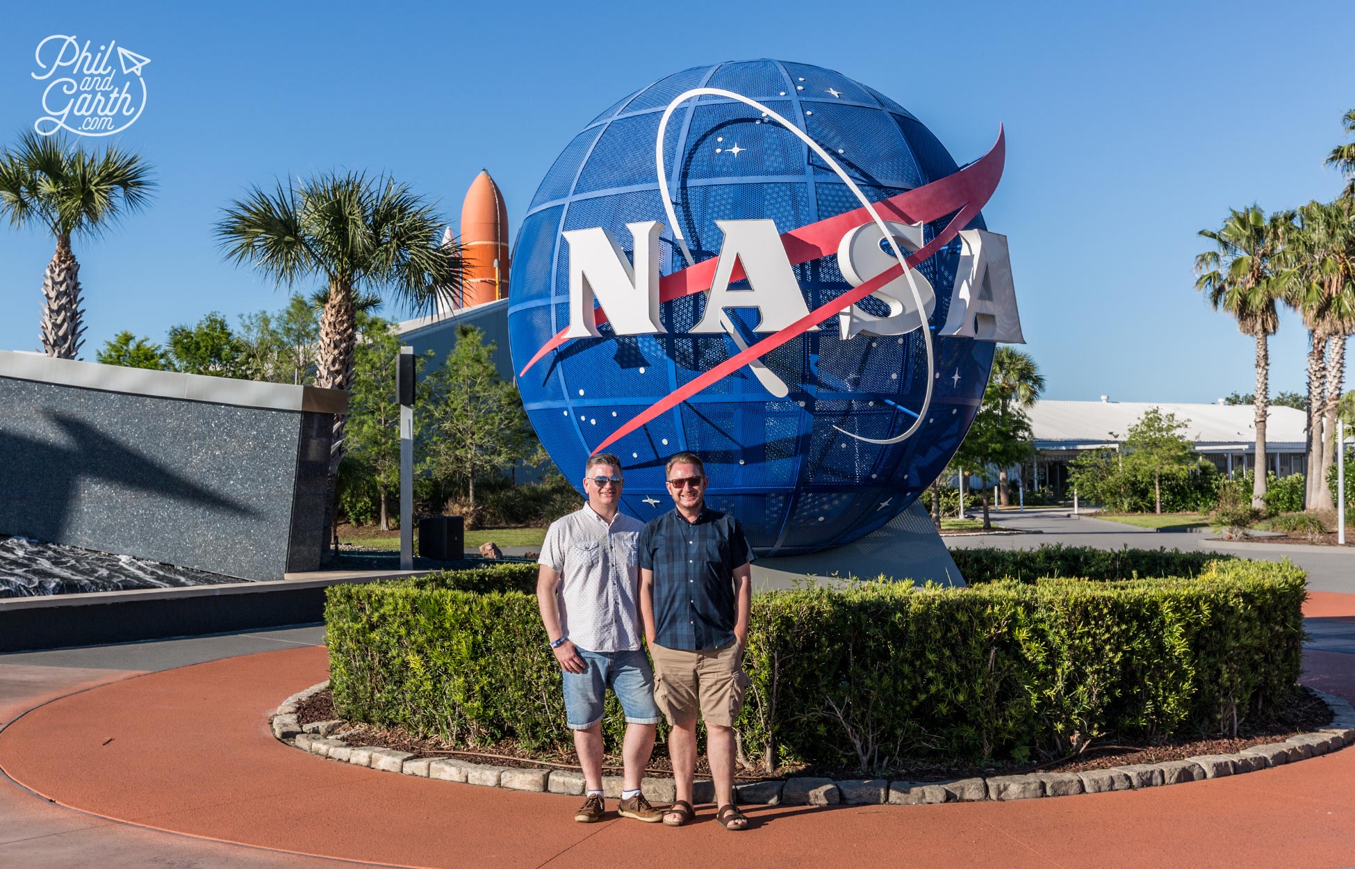 Phil and Garth at NASA's Kennedy Space Center