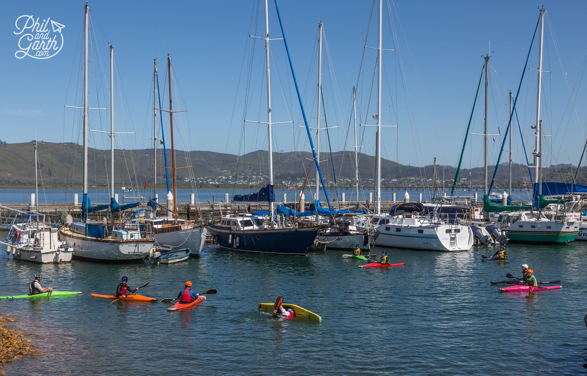 Kayakers getting ready to head out on the water