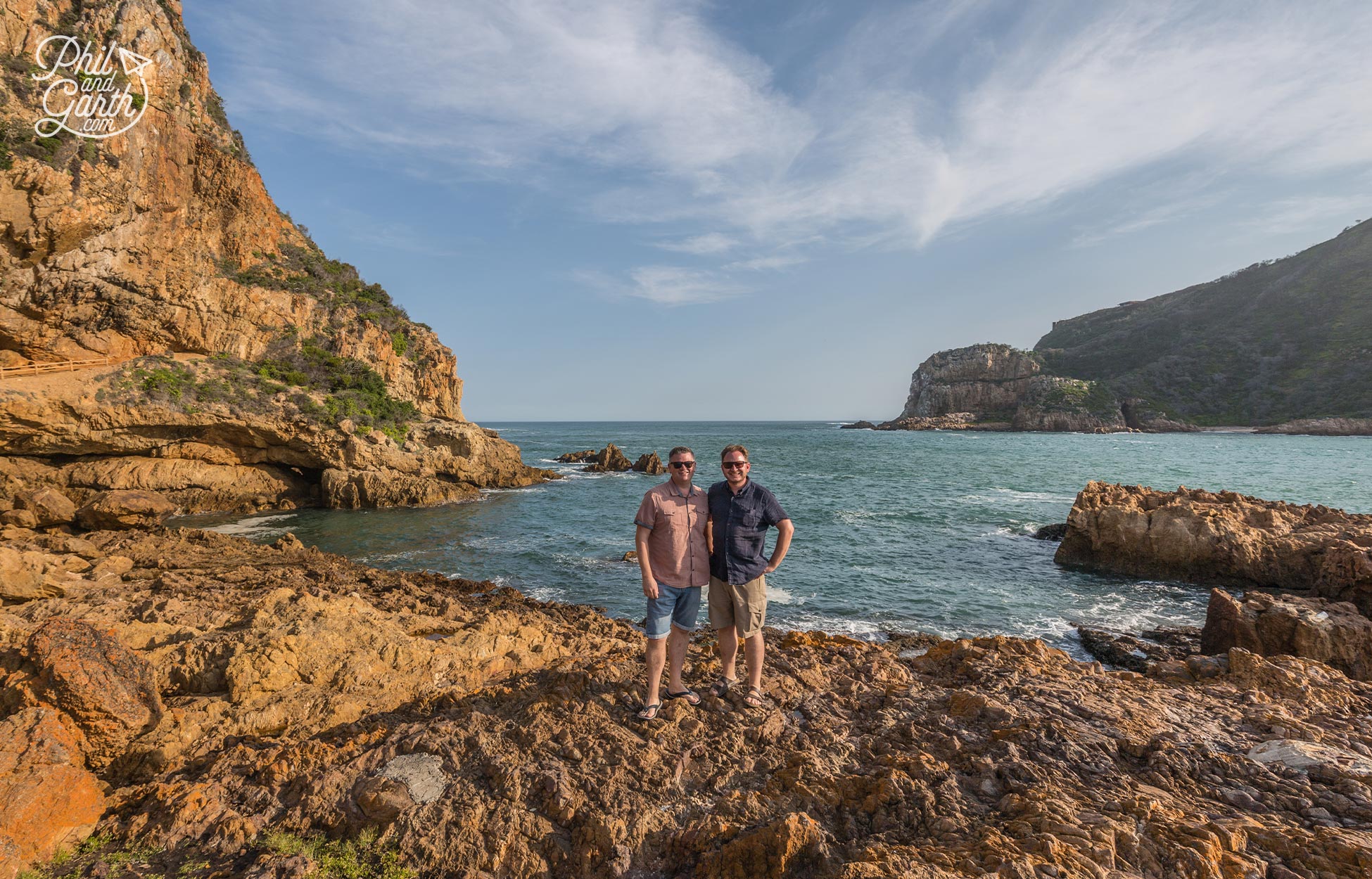 Phil and Garth at Knysna Heads