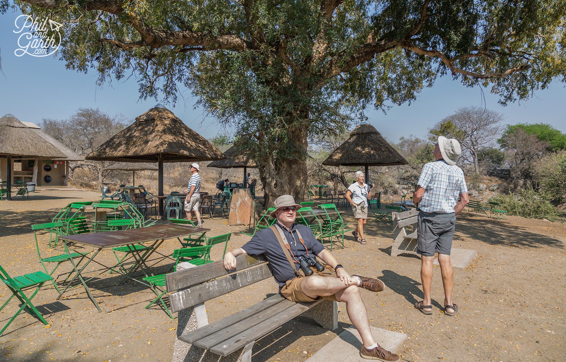 Phil taking time out at one of the park's designated rest stops