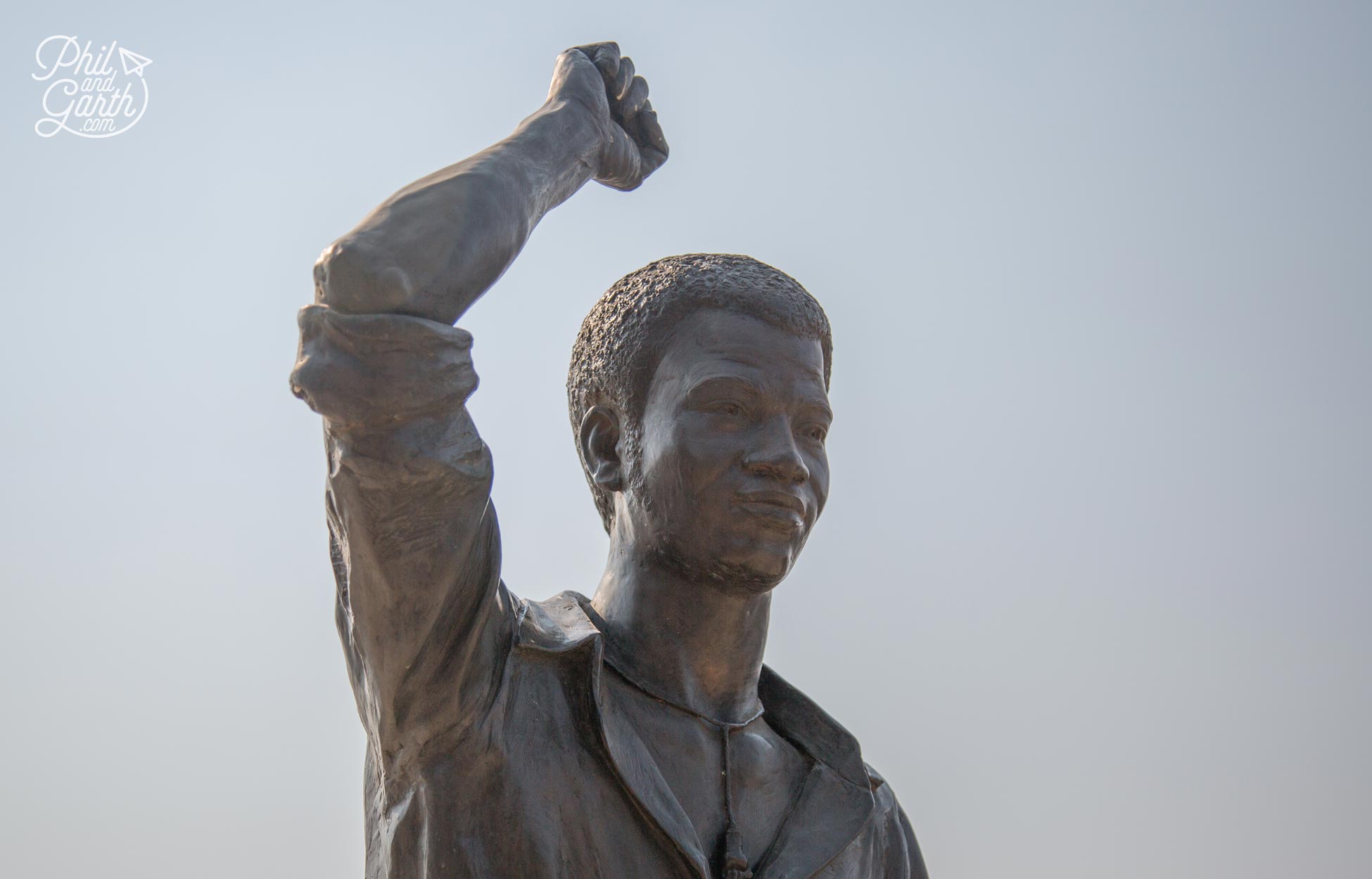 Statue of Tsietsi Mashinini one of the leaders who led the peaceful student protest