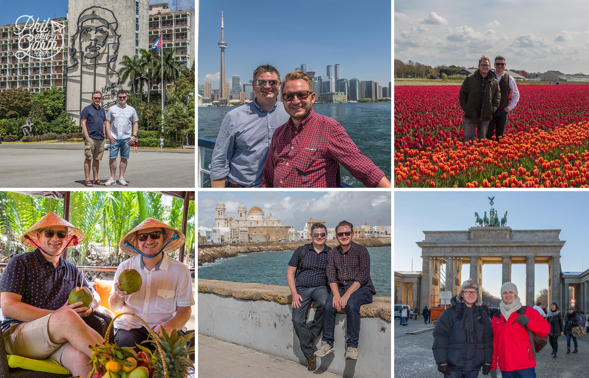 Phil and Garth around the world