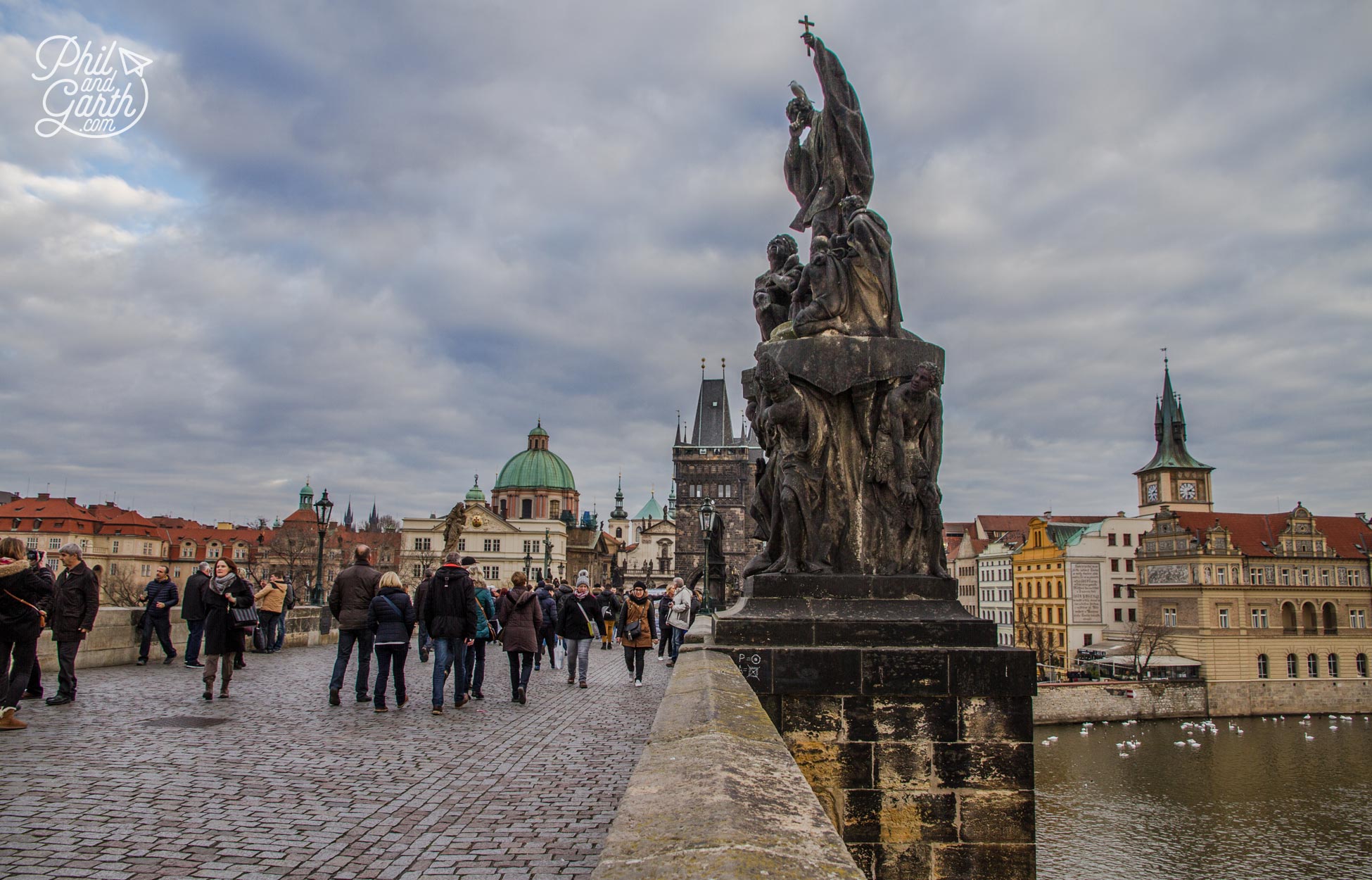 Charles Bridge - Construction started in 1357 and was finished in 1402